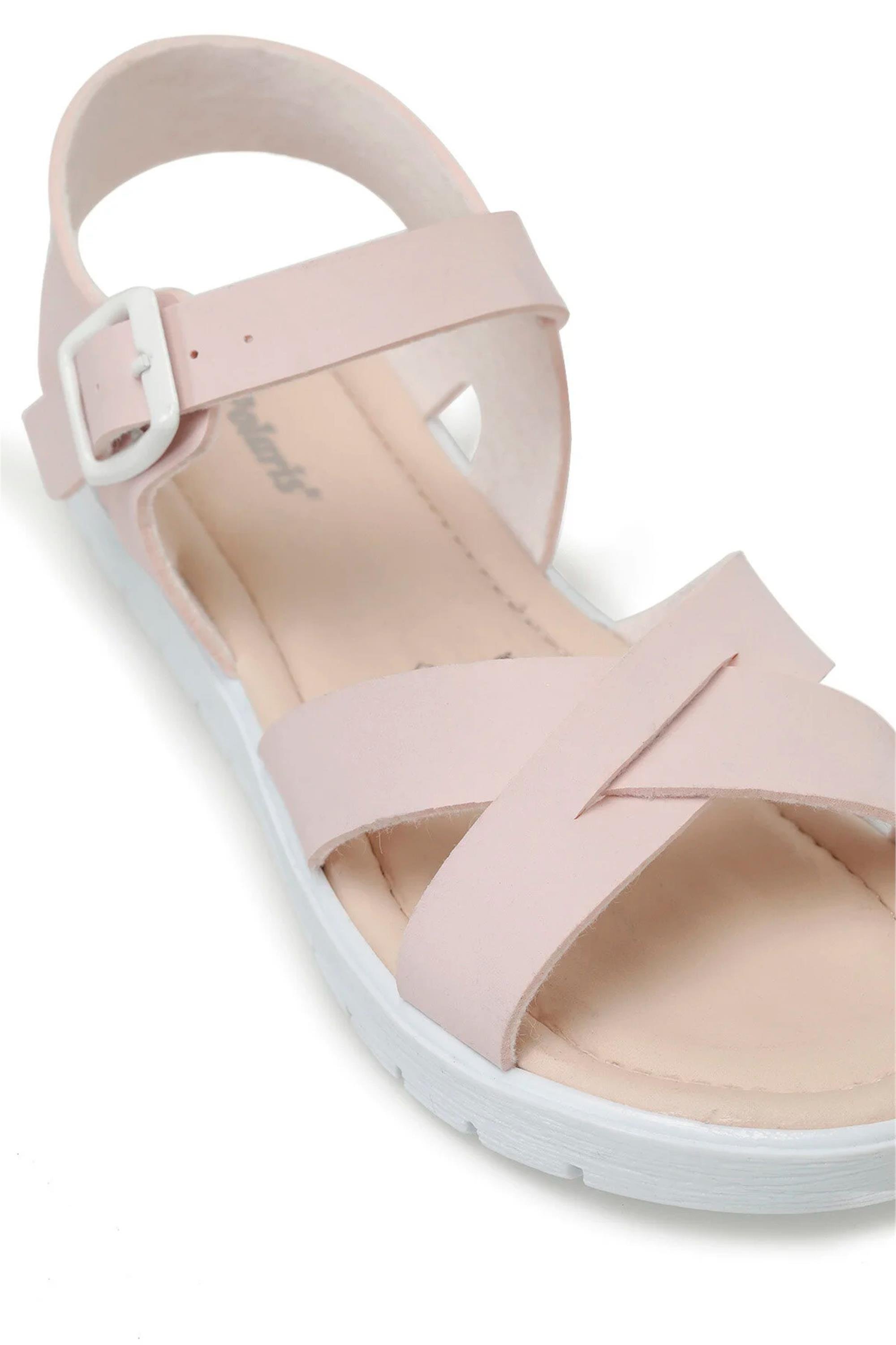 Polaris A10161548812010 4P Pudra Filet Kız Çocuk Sandalet