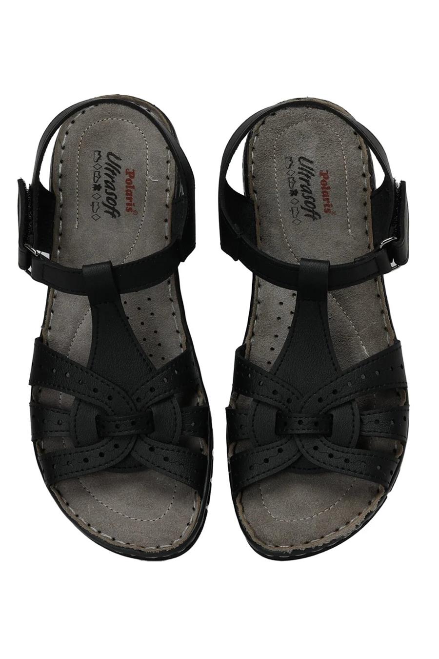Polaris A10136206512010 3M 158589.Z3Fx Siyah Geleneksel Comfort Sandalet