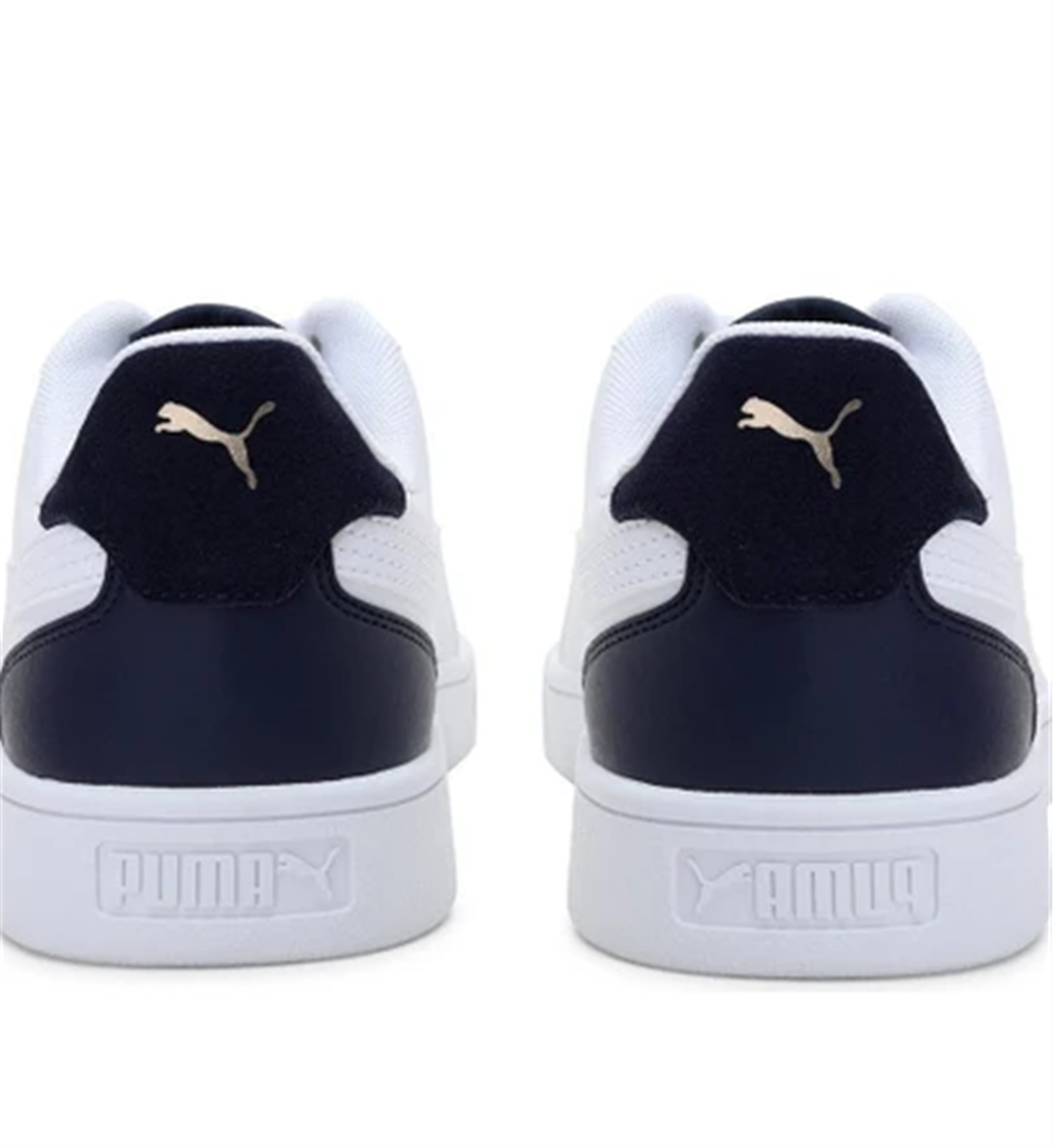 Puma 309668-05 Puma Shuffle Whıte-Whıte-Peacoat-Gold Unısex