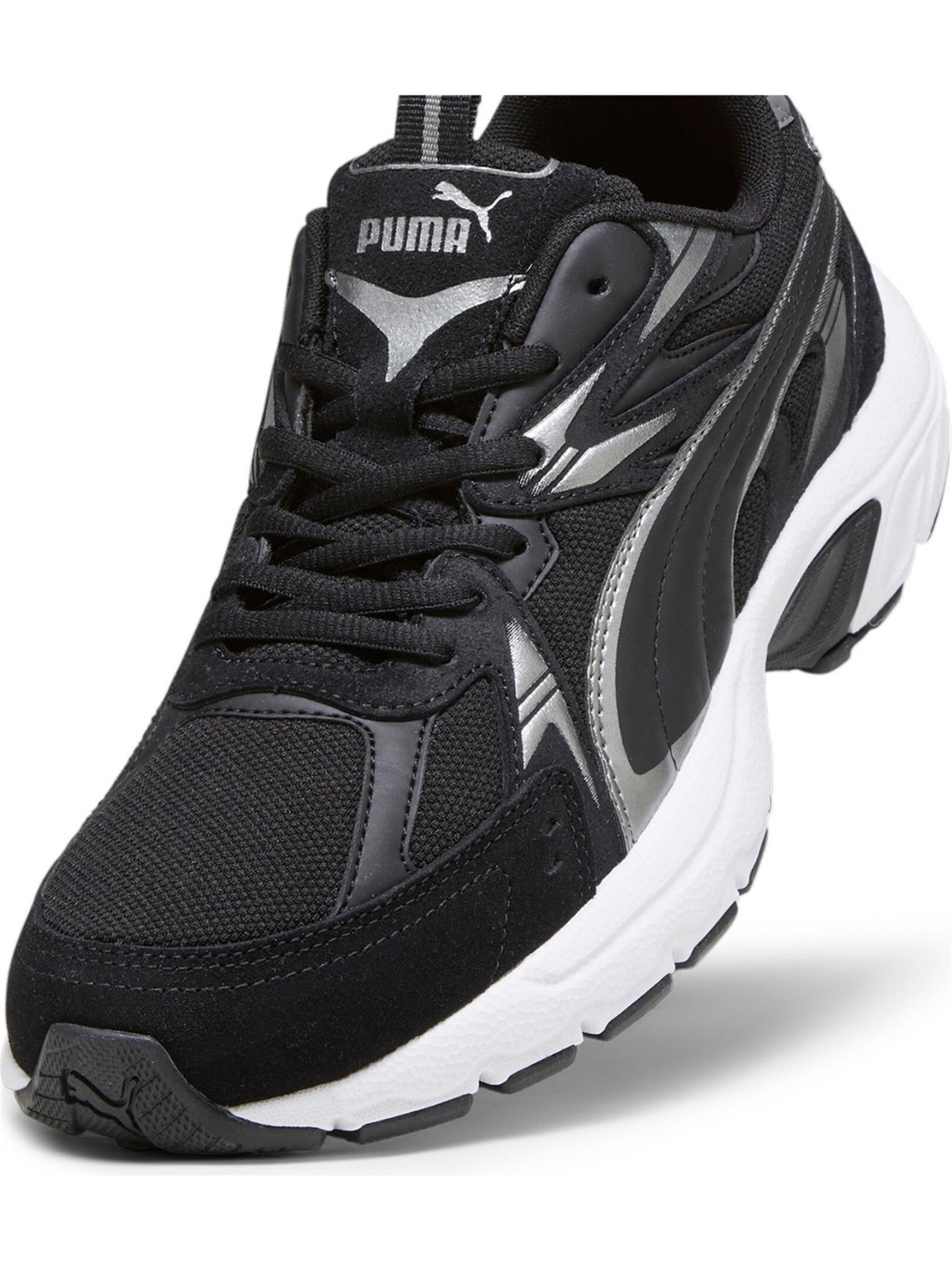 3939S Puma 393489 01 Mılenıo Tech Suede Puma Black-Puma Aged Sılver-Cool