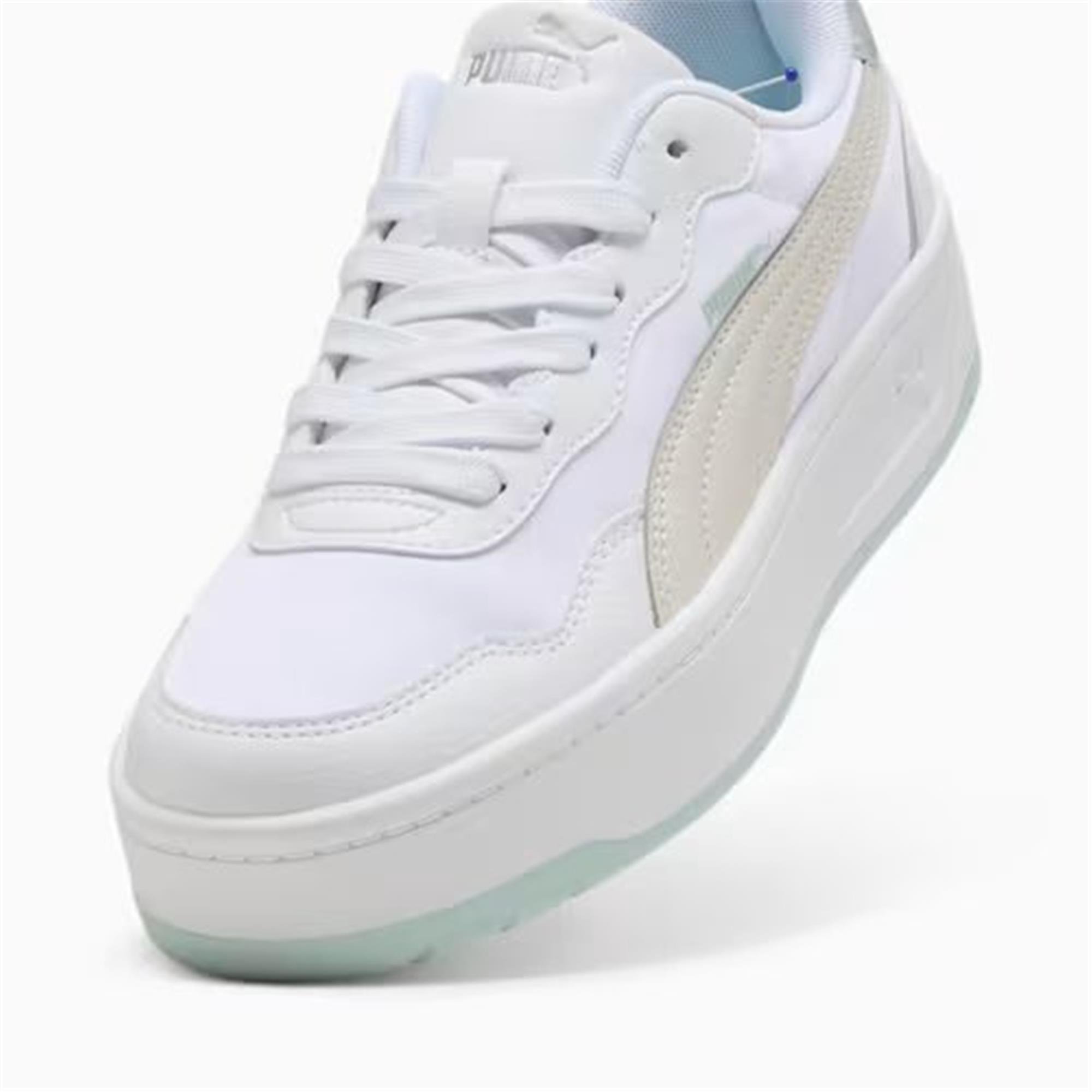 Puma 401613 01 Court Lally Skye Aqua Metal Puma Whıte-Feather Gray