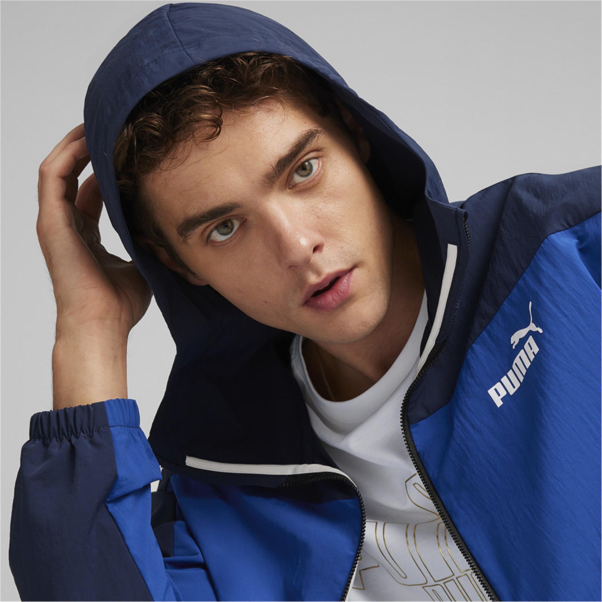 Puma 675387 Hooded Wındbreaker Club Navy Erkek Ruzgarlık | Çetinkaya