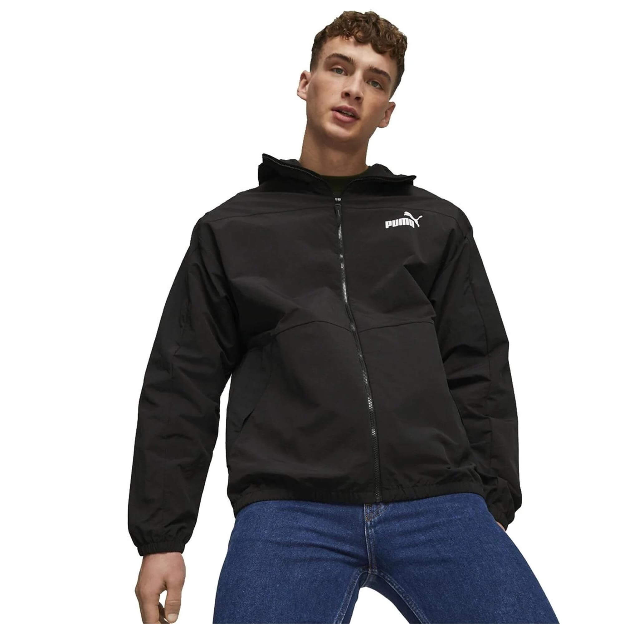 Puma 675387 Hooded Wındbreaker Puma Black Erkek Ruzgarlık | Çetinkaya