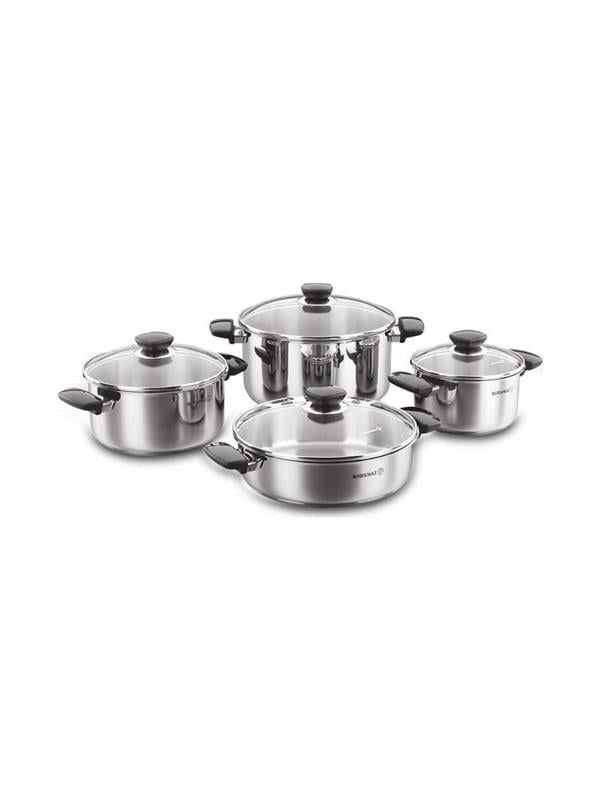 ゲッテンカ　プリンセス江セット KORKMAZ A1678 KAPPA 8 PARCA CELIK TENCERE SETI | Çetinkaya