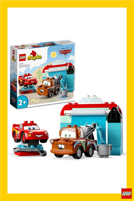 LEGO 10996 DUPLO Disney Şimşek McQueen ve Mater'in Oto Yıkama Eğlencesi