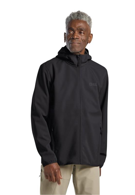 Jack Wolfskın 1307471-6000 Black Bornberg Hoody M Erkek Softshell Mont