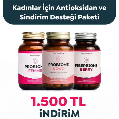 Kadınlar İçin Antioksidan ve Sindirim Desteği Paketi