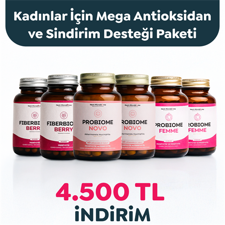 Kadınlar İçin Mega Antioksidan ve Sindirim Desteği Paketi