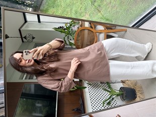 Salaş Oversize Tshirt Kahverengi