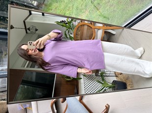 Salaş Oversize Tshirt Mor