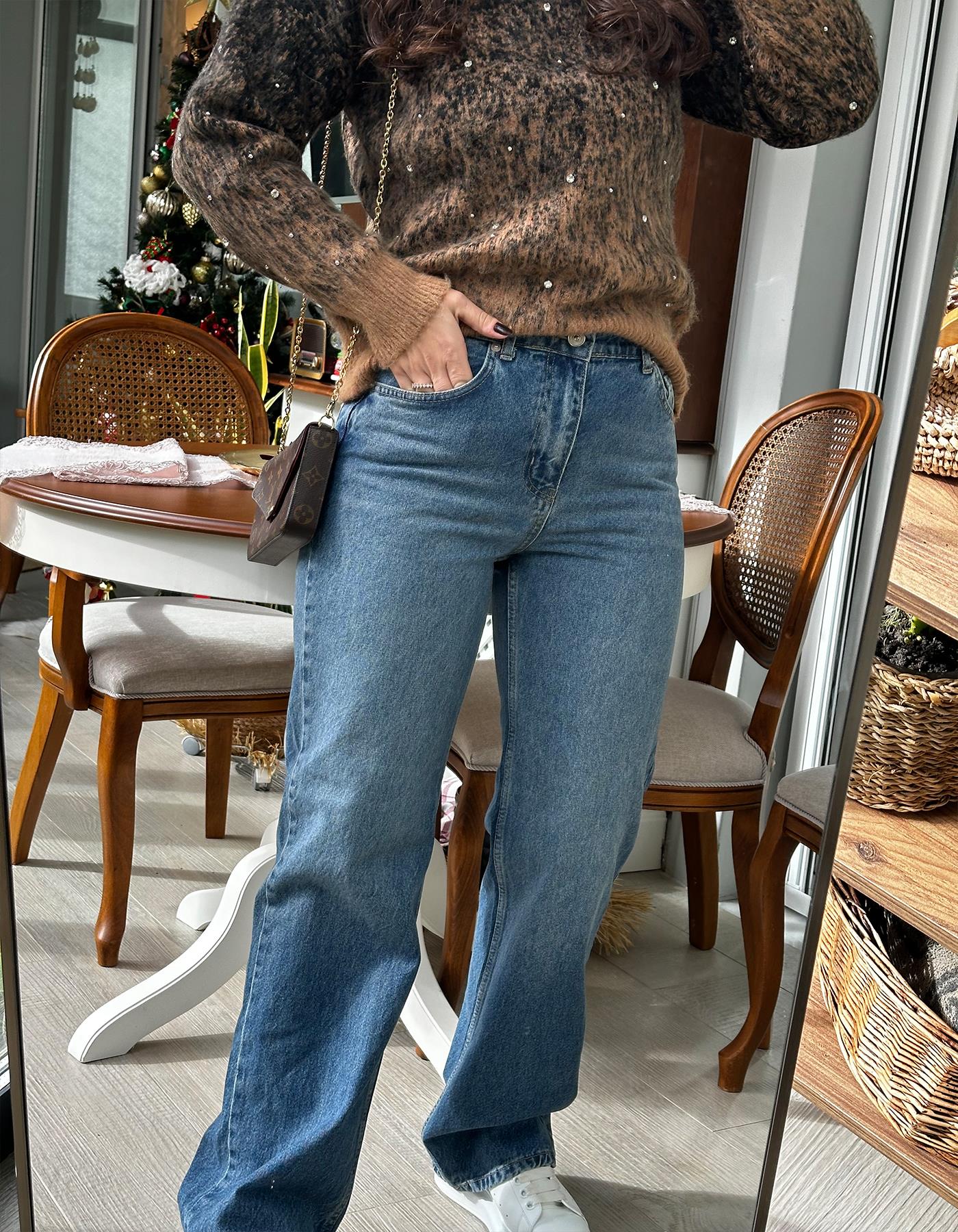 Lady Straight Jean Mavi