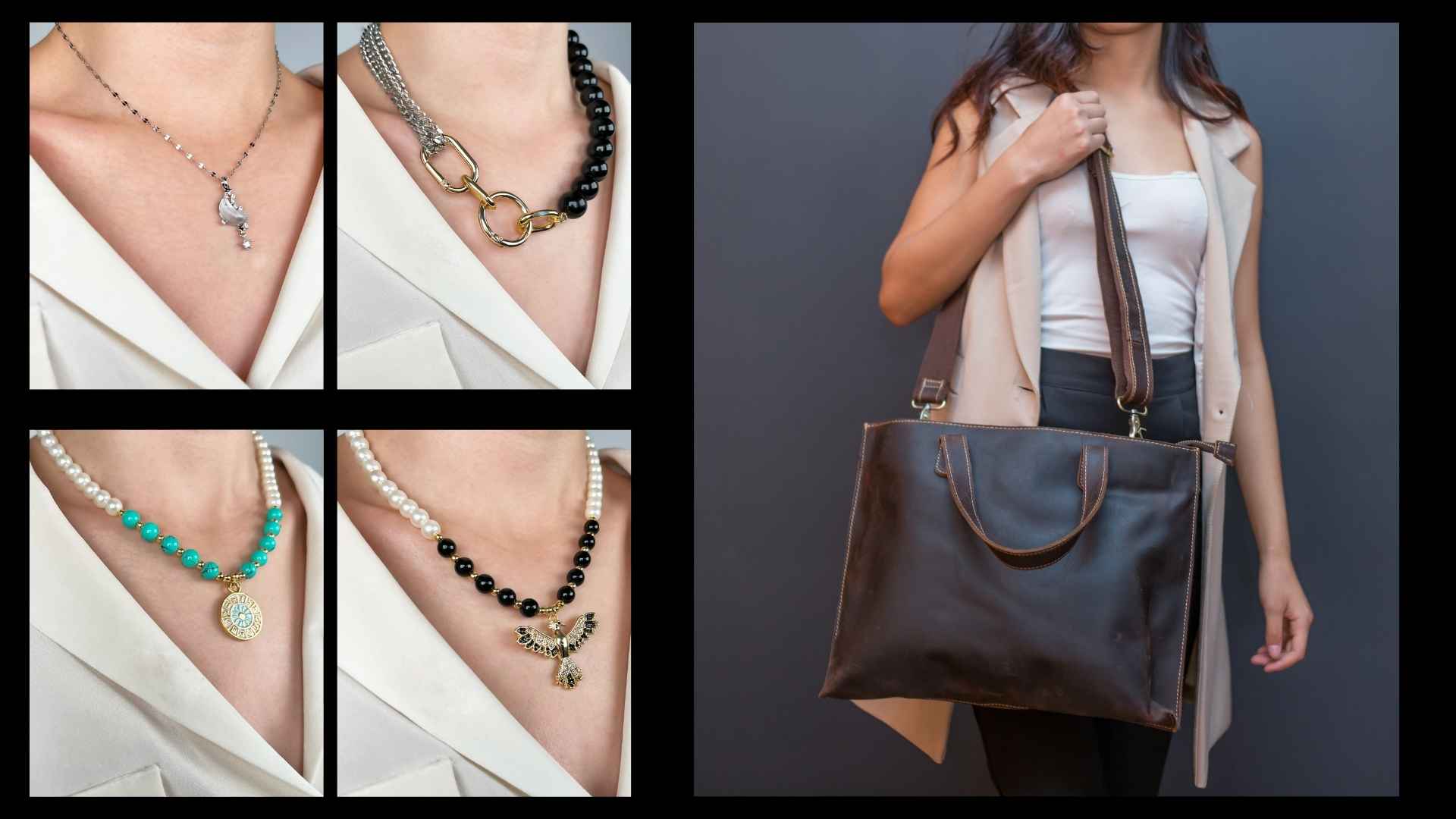 Five Necklace Suggestions to Complement Your Shoulder Bag