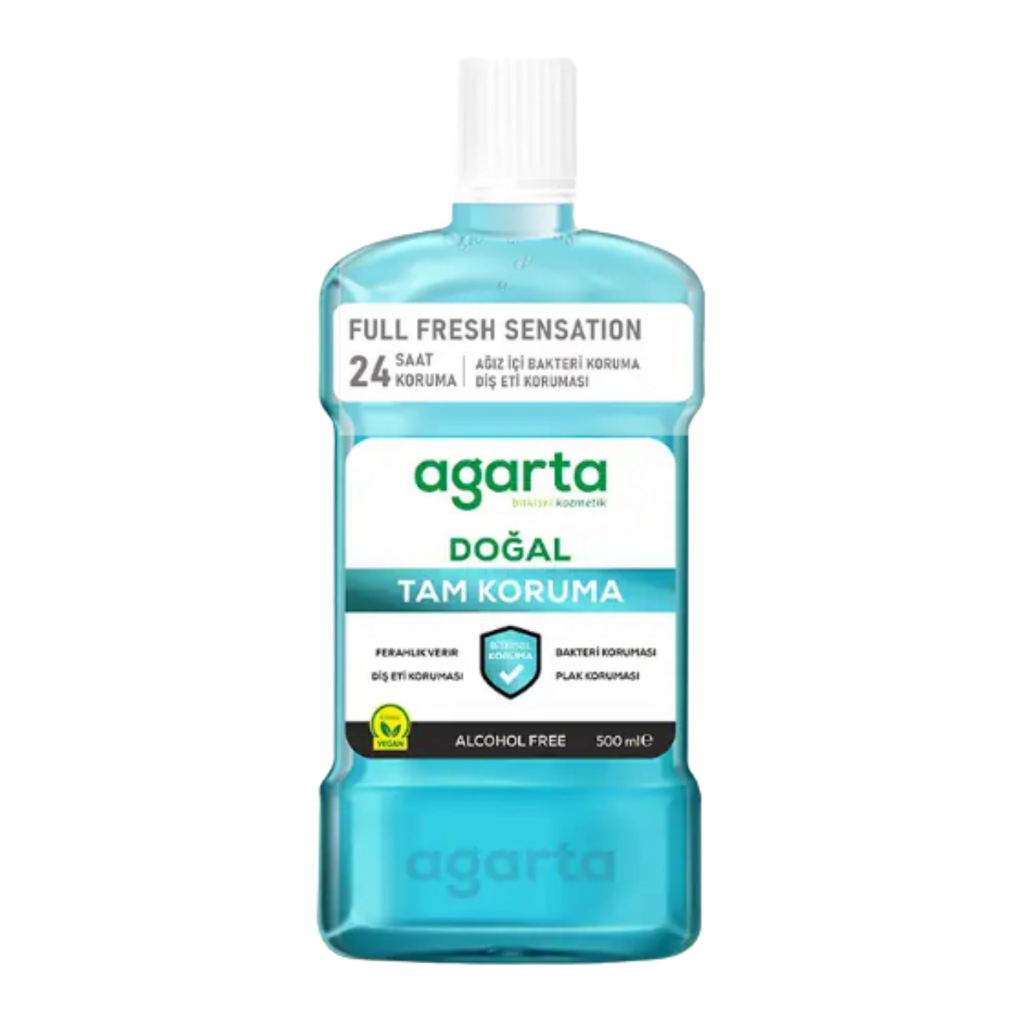 AGARTA - AĞIZ BAKIM ÇALKALAMA SUYU DOĞAL NANE FERAHLIĞI 500 ML