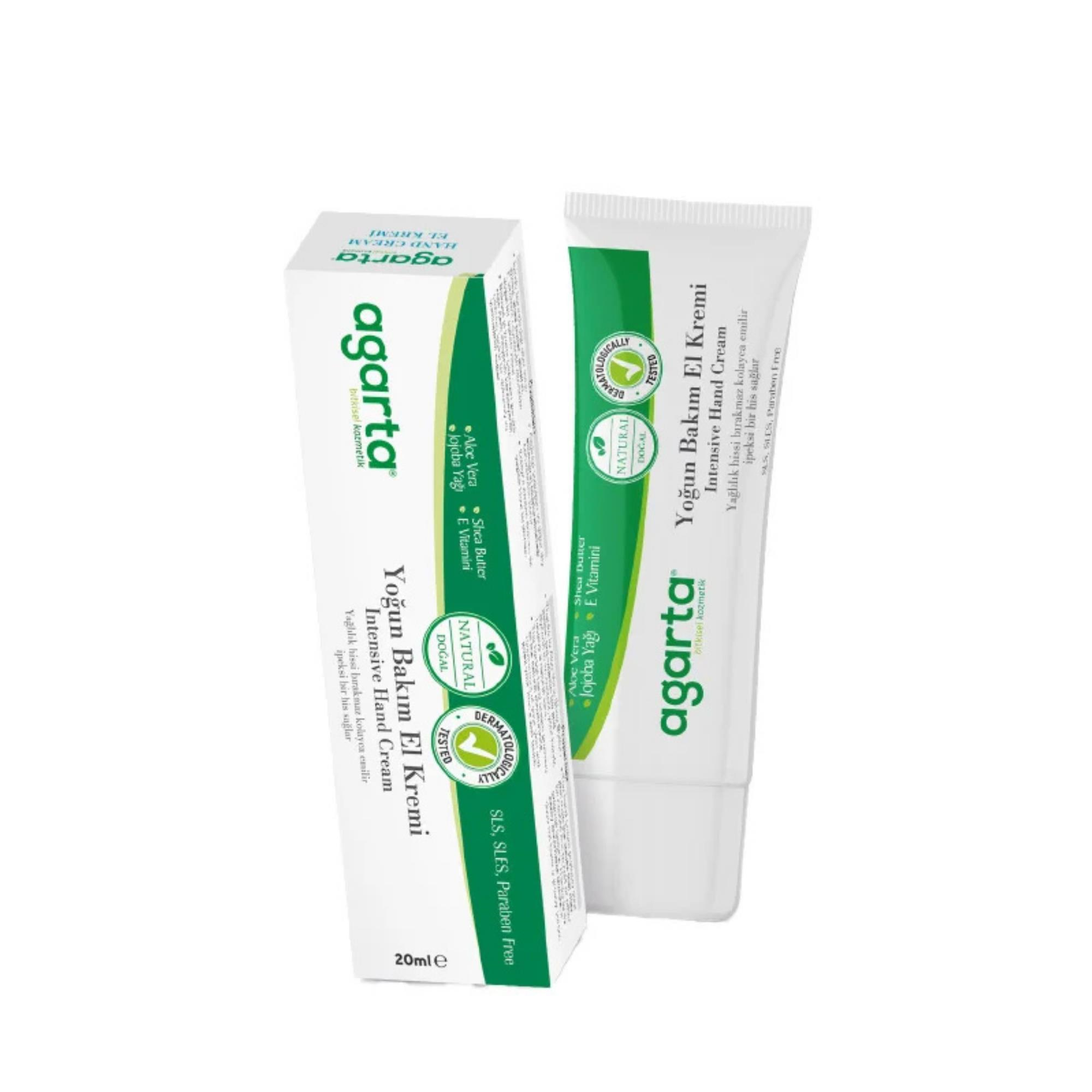 AGARTA - EL KREMİ DOĞAL YOĞUN BAKIM ALOE VERA 20 ML