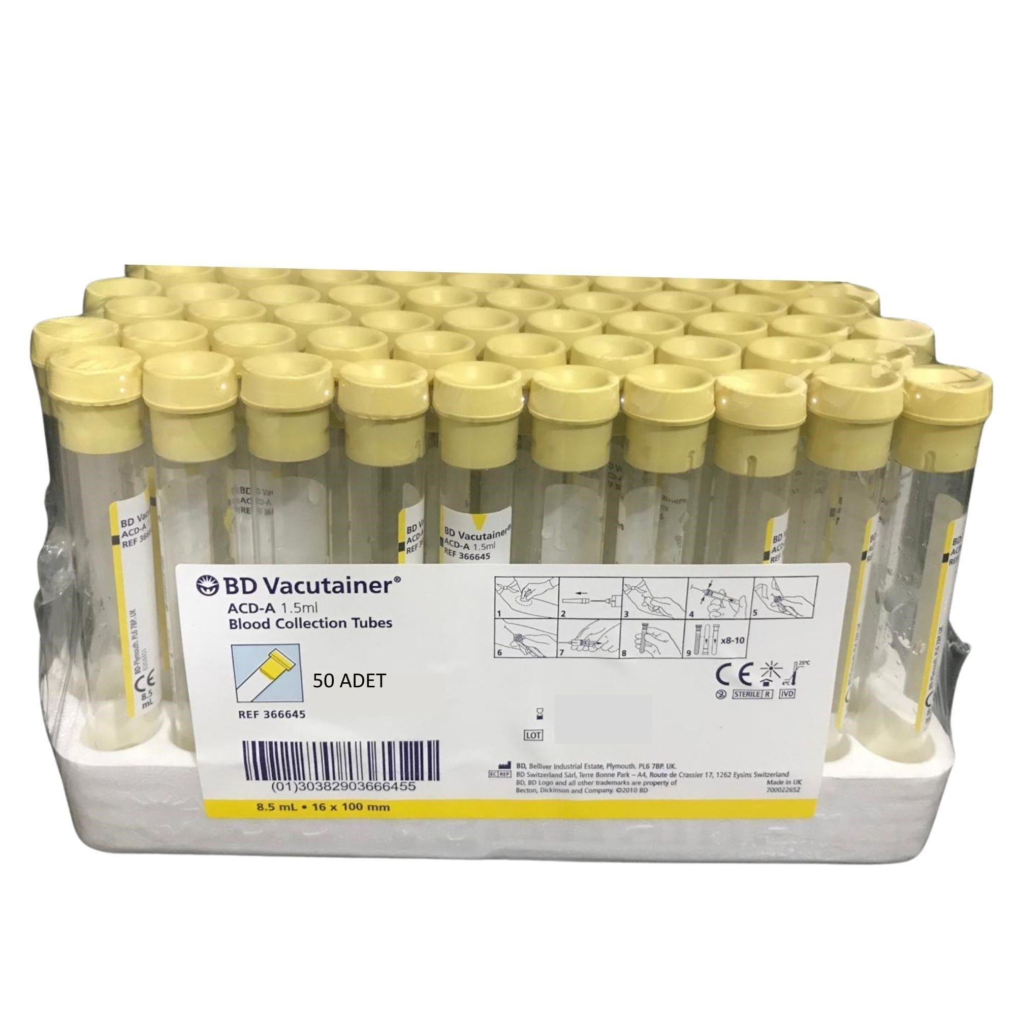 BD - ACDA TÜPÜ CAM 8.5ML - 50 ADET