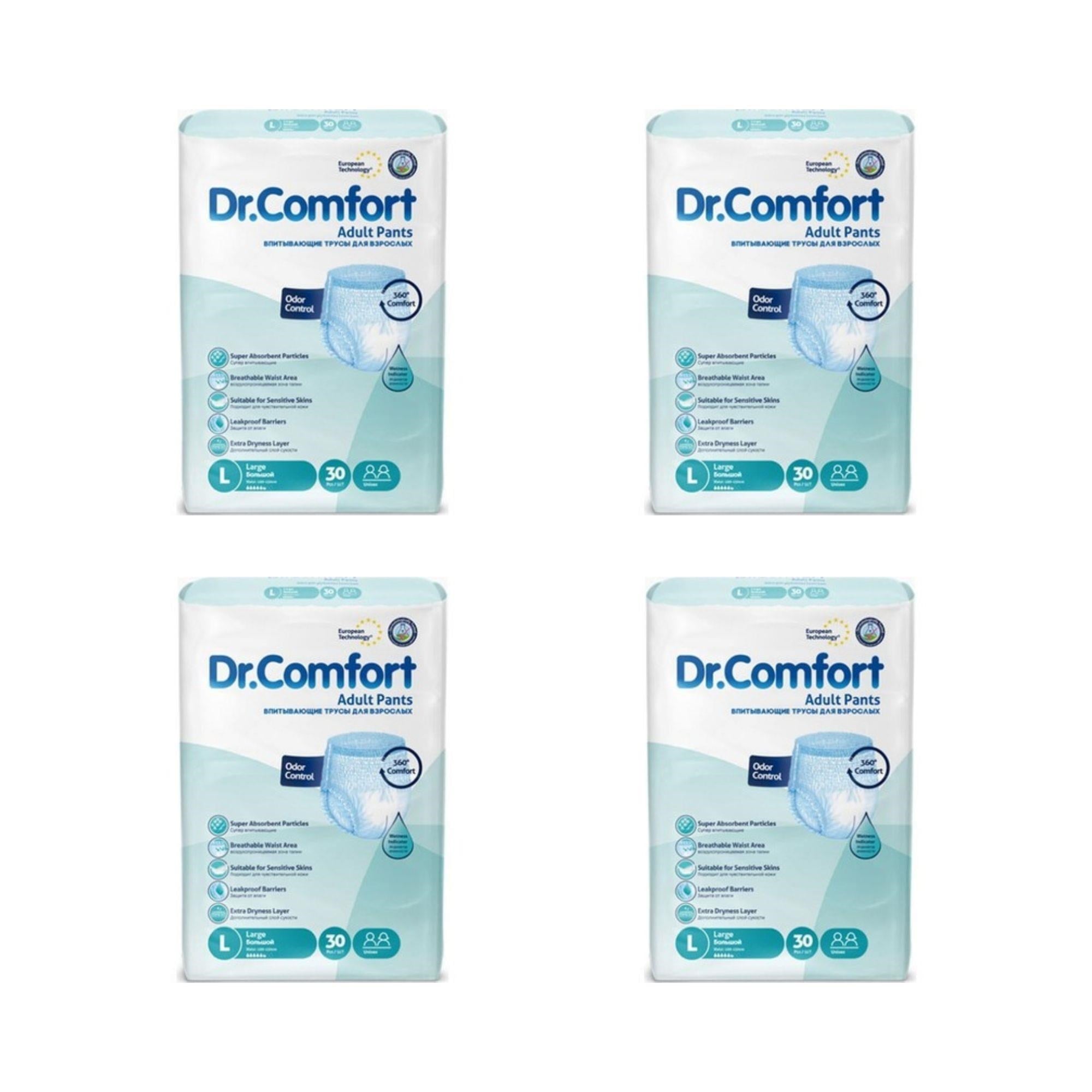 DR. COMFORT - HASTA BEZİ KÜLOTLU LARGE - 4 PAKET
