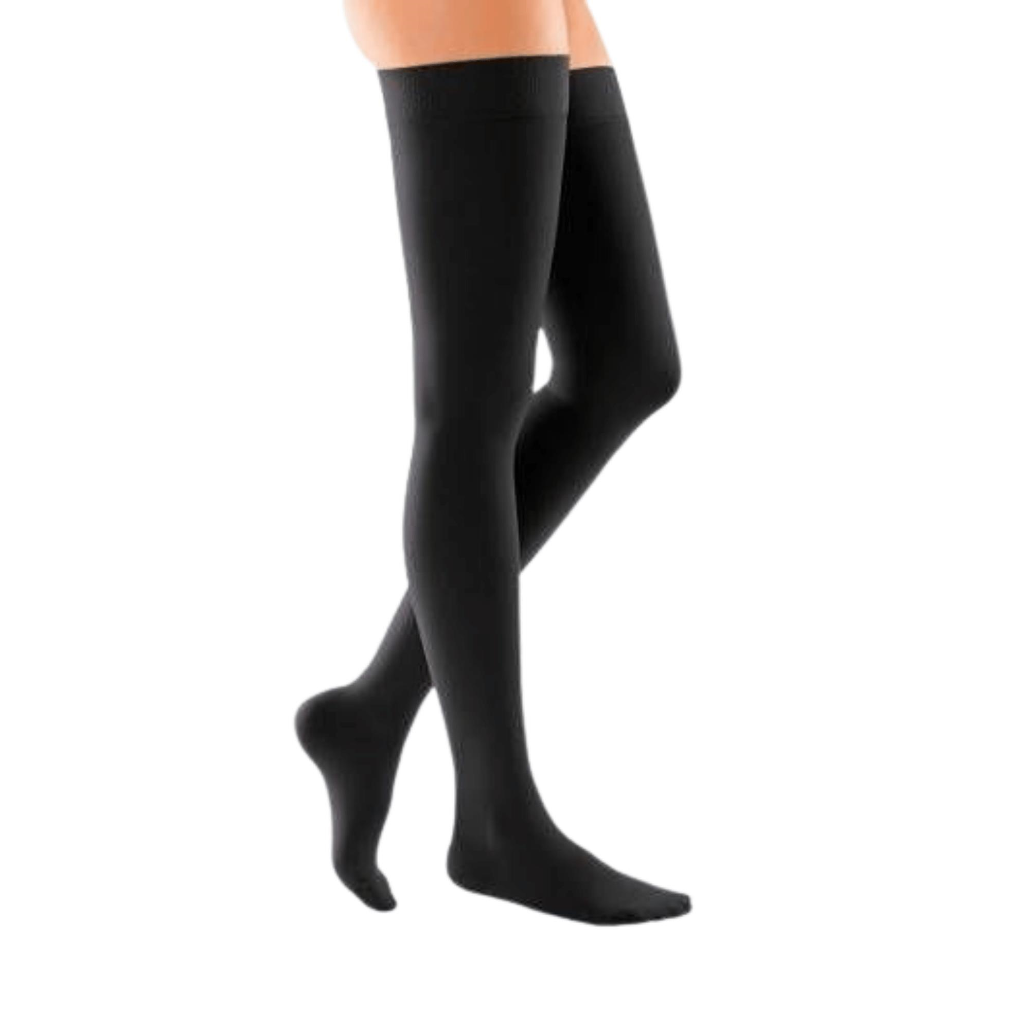 DUOMED - VARİS ÇORABI CCL2 DİZ ÜSTÜ BURNU KAPALI SİYAH SMALL V261512007