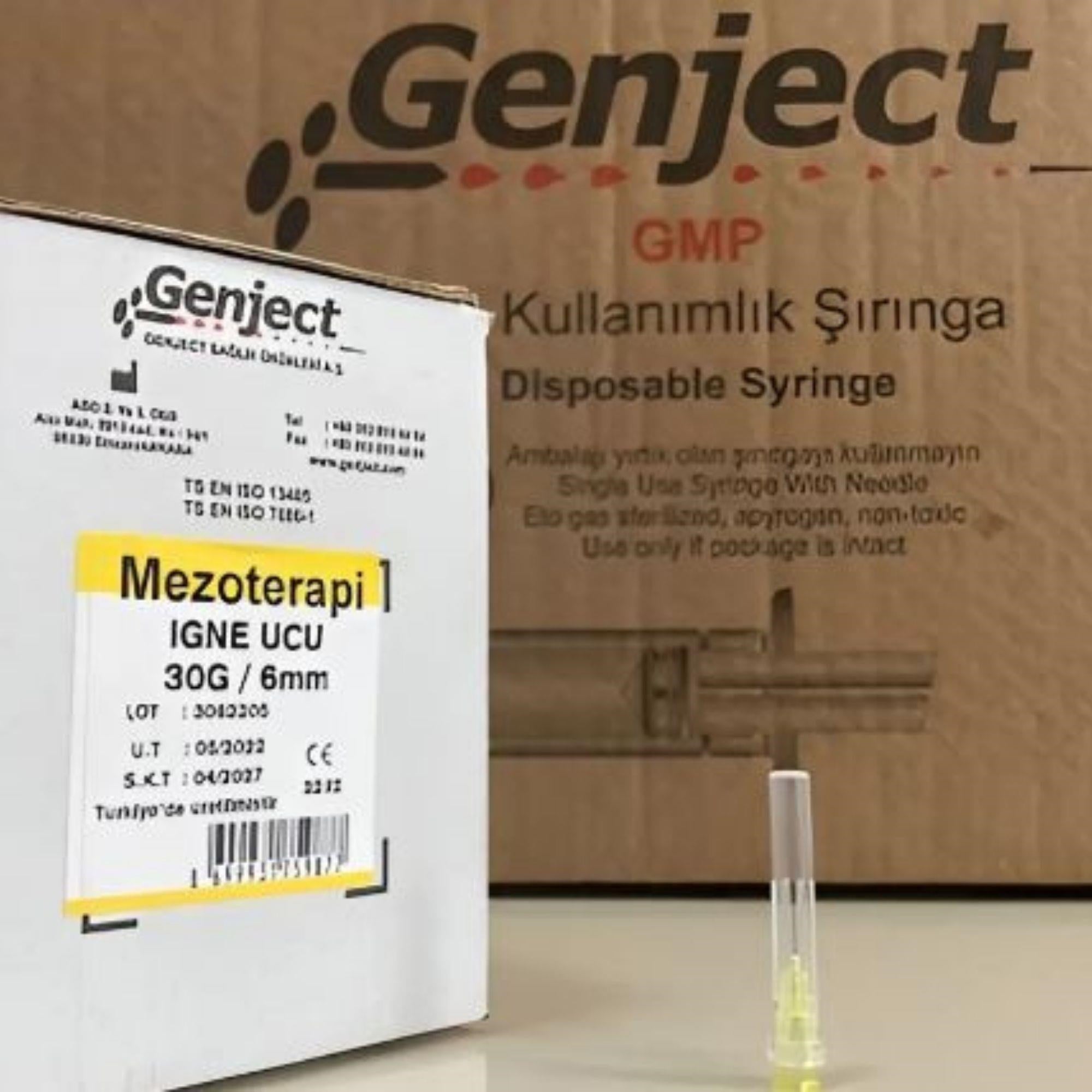 GENJECT - MEZOTERAPİ 30G 6MM İĞNE UCU - 250 ADET