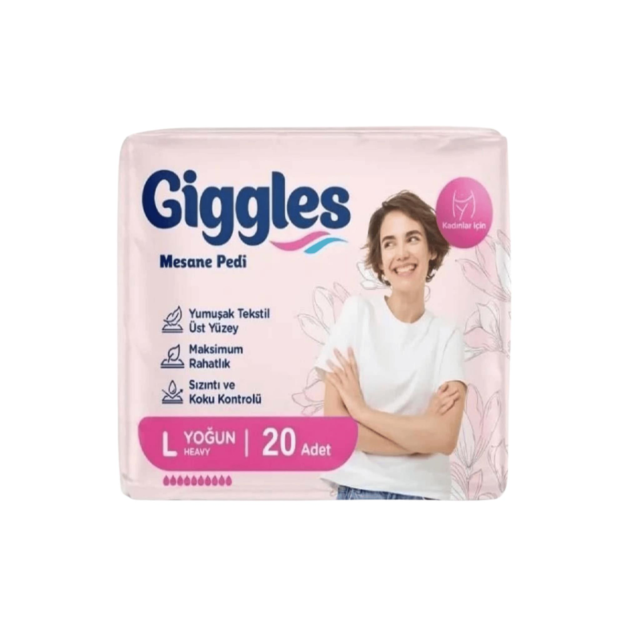 GİGGLES - MESANE KADIN PEDİ LARGE YOĞUN LADY 20Lİ