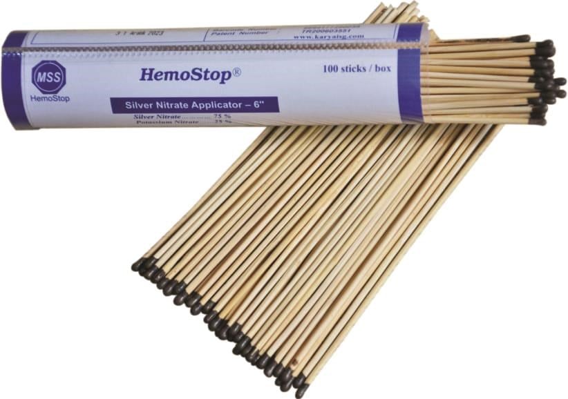 HEMOSTOP - GÜMÜŞ ÇUBUĞU - 100 ADET