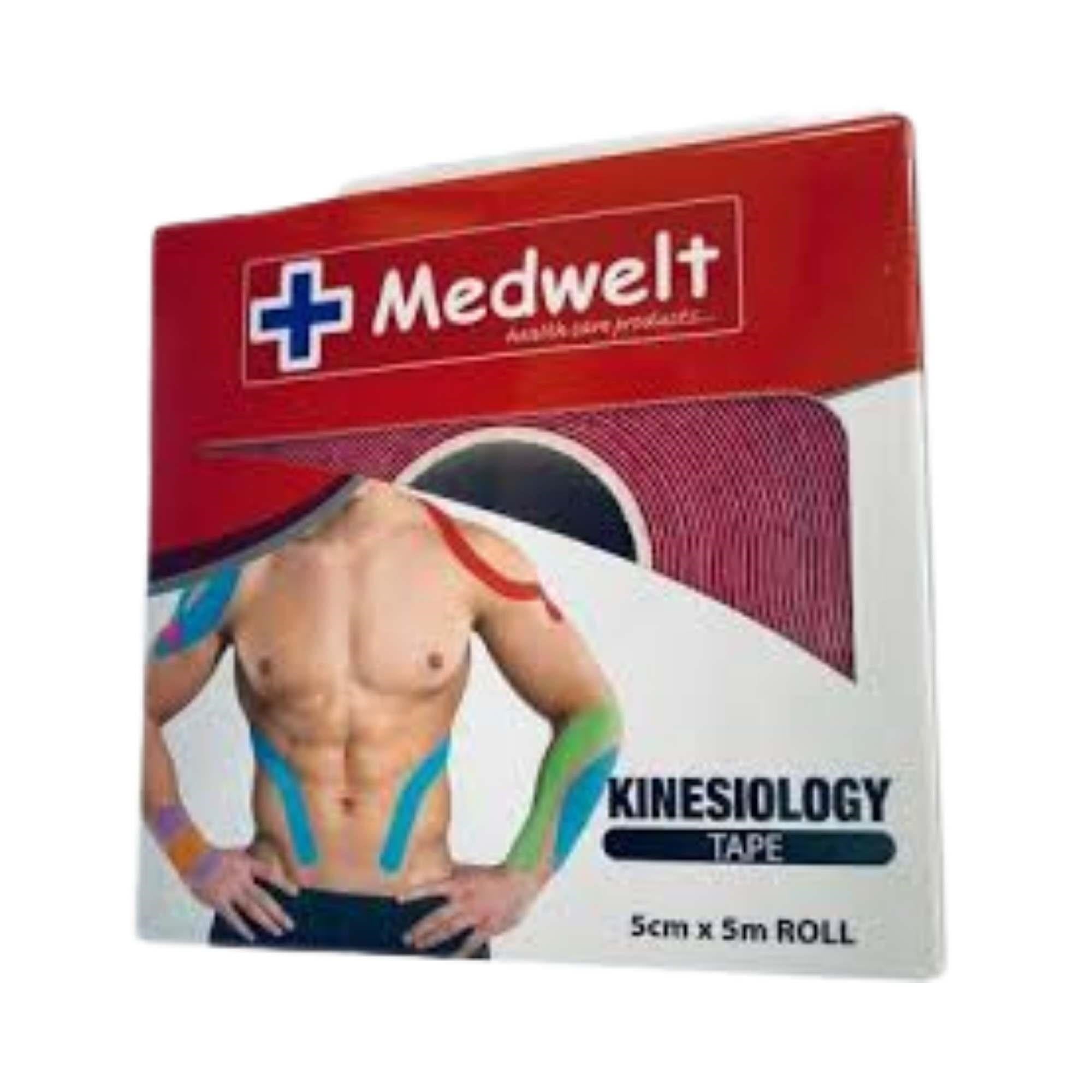 MEDWELT - KİNESİYOLOJİ BANDI 5CMX5M KIRMIZI
