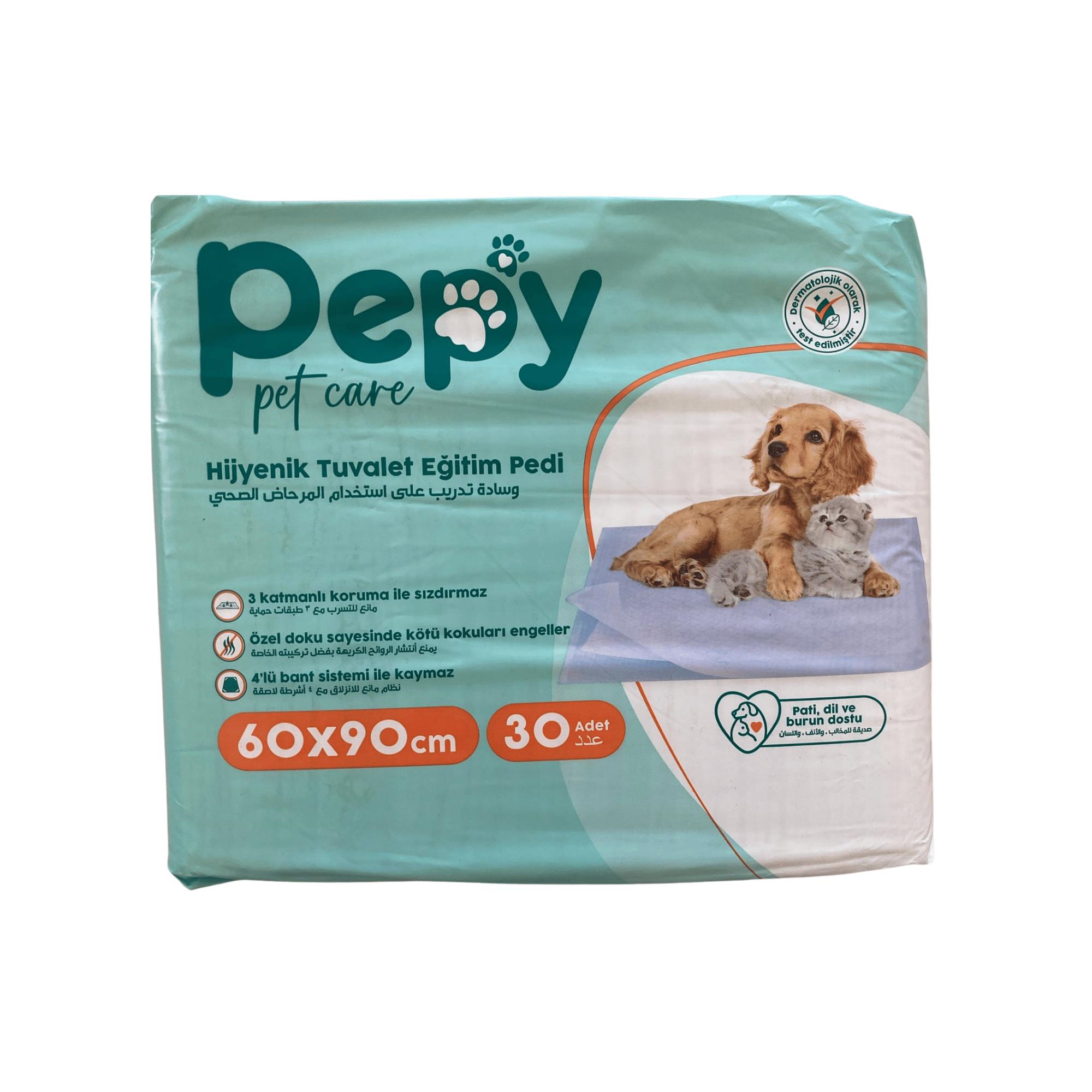 PEPY - KEDİ KÖPEK EĞİTİM PEDİ UNDERPAD 60X90CM 30LU PAKET