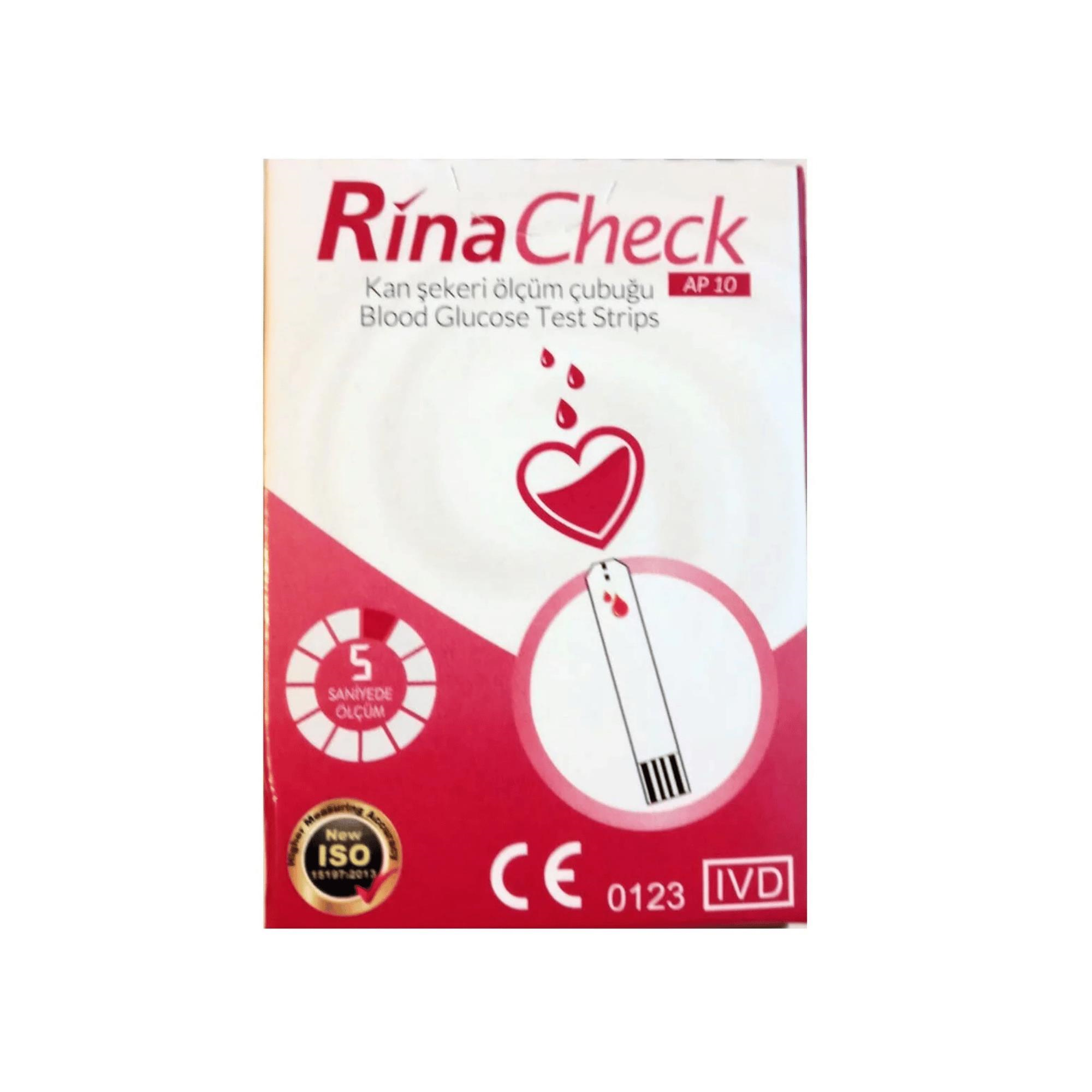 RİNACHECK - ŞEKER ÖLÇÜM CİHAZI STRİP AP10