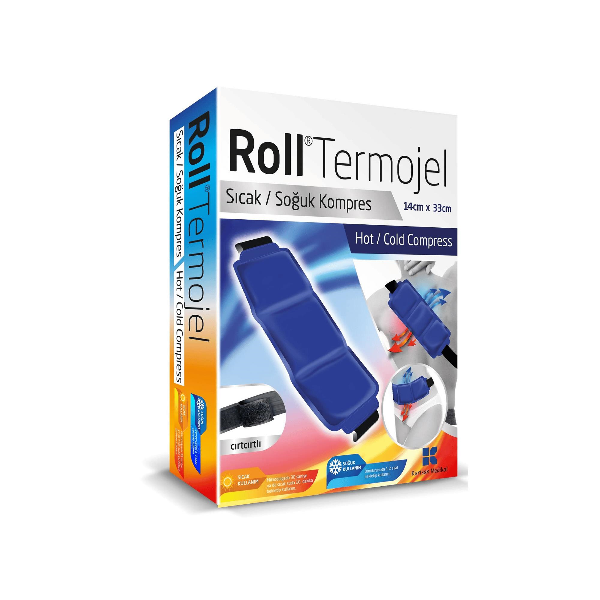 ROLL - TERMOJEL SICAK SOĞUK KOMPRES BÜYÜK BEL SIRT KARIN 14CM X 33CM