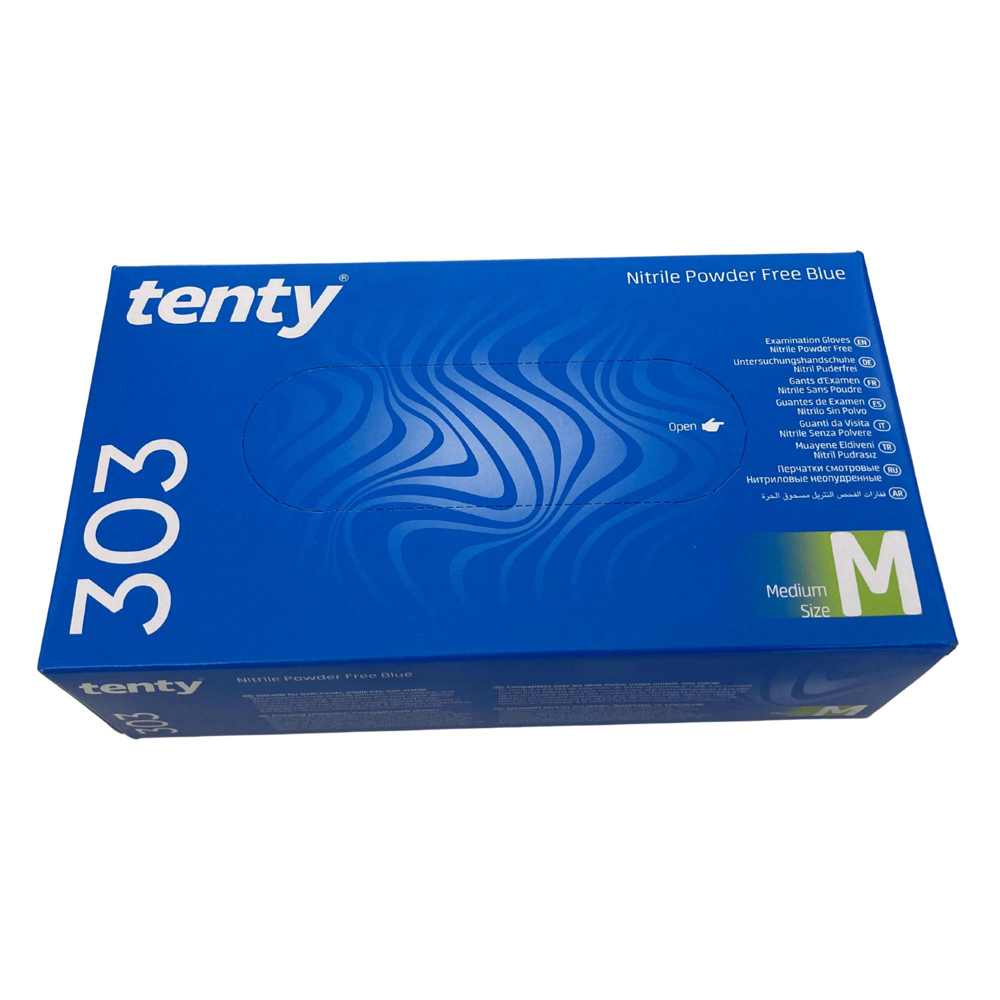 TENTY - MUAYENE ELDİVENİ 303 NİTRİL MAVİ MEDİUM 100LÜ 1 PAKET