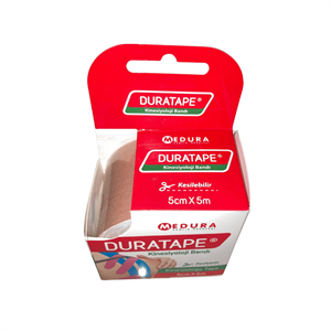 DURATAPE - KİNEZYO KİNESİYOLOJİ AĞRI BANDI 5CMX5MT TEN