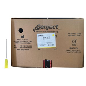 GENJECT - ENJEKTÖR İĞNE UCU 38MM SARI 20G - 5000 ADET