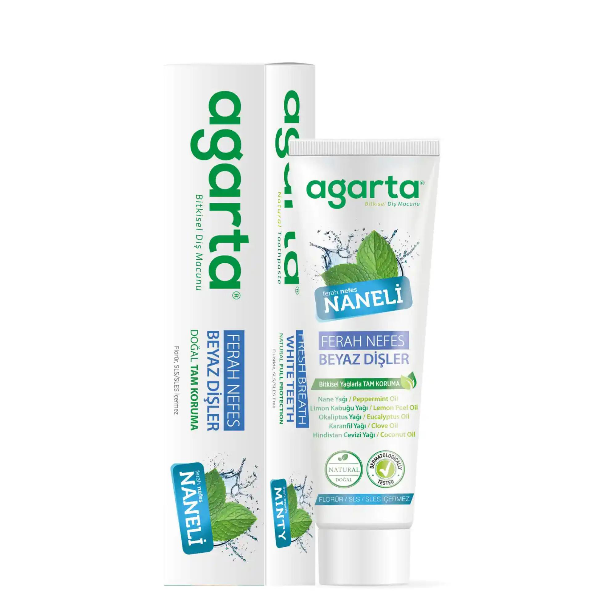 AGARTA - DİŞ MACUNU DOĞAL NANE FERAHLIĞI 100 ML