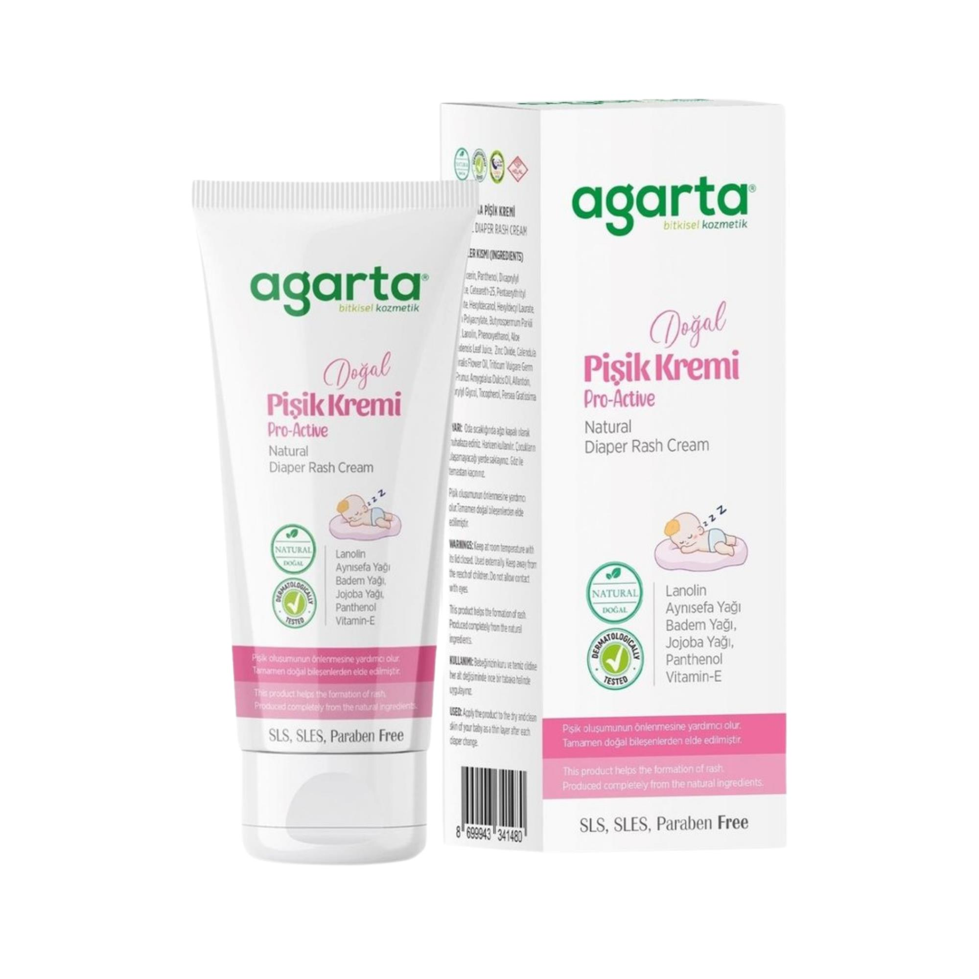 AGARTA - PİŞİK KREMİ DOĞAL 100 ML