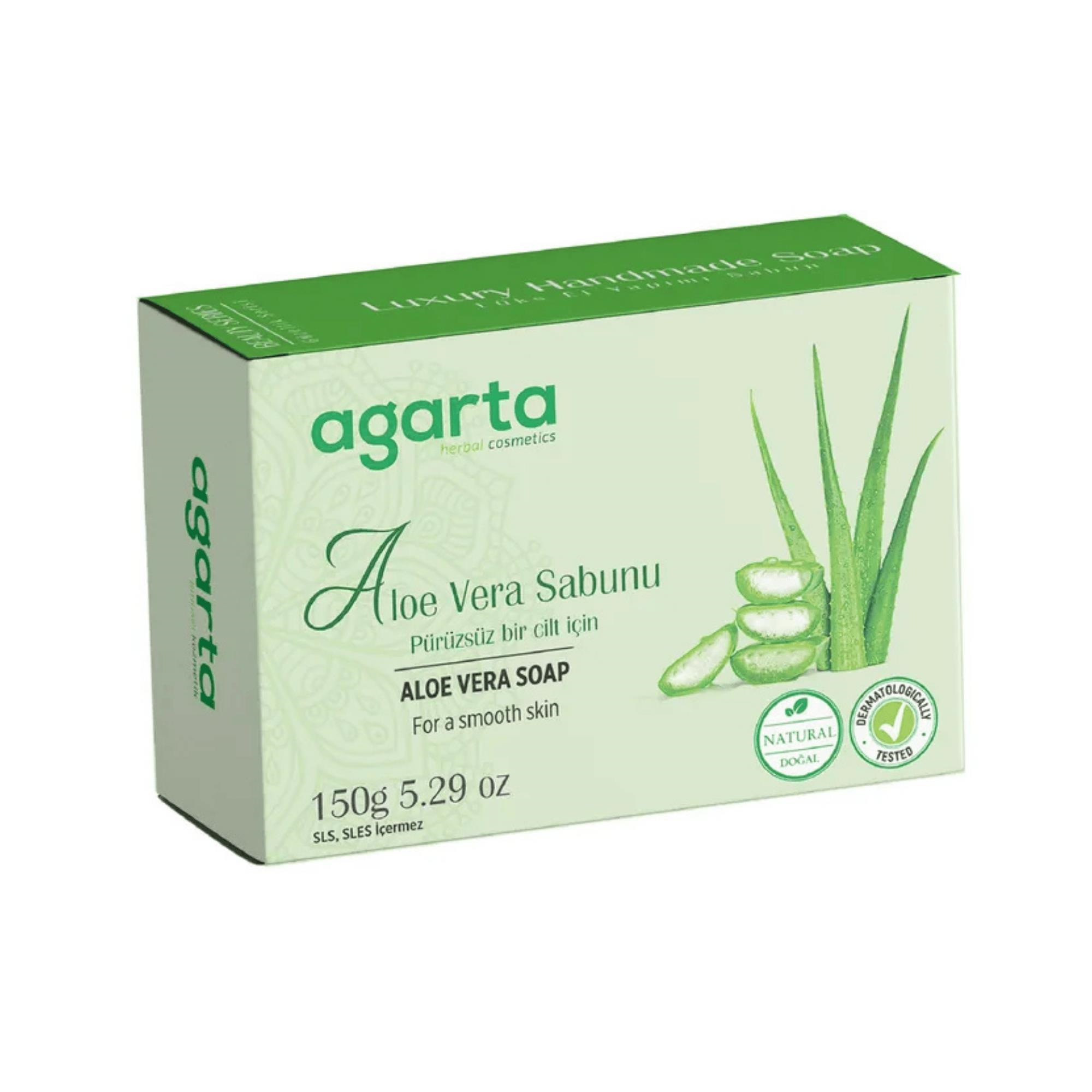 AGARTA - SABUN DOĞAL EL YAPIMI ALOE VERA 150 GR