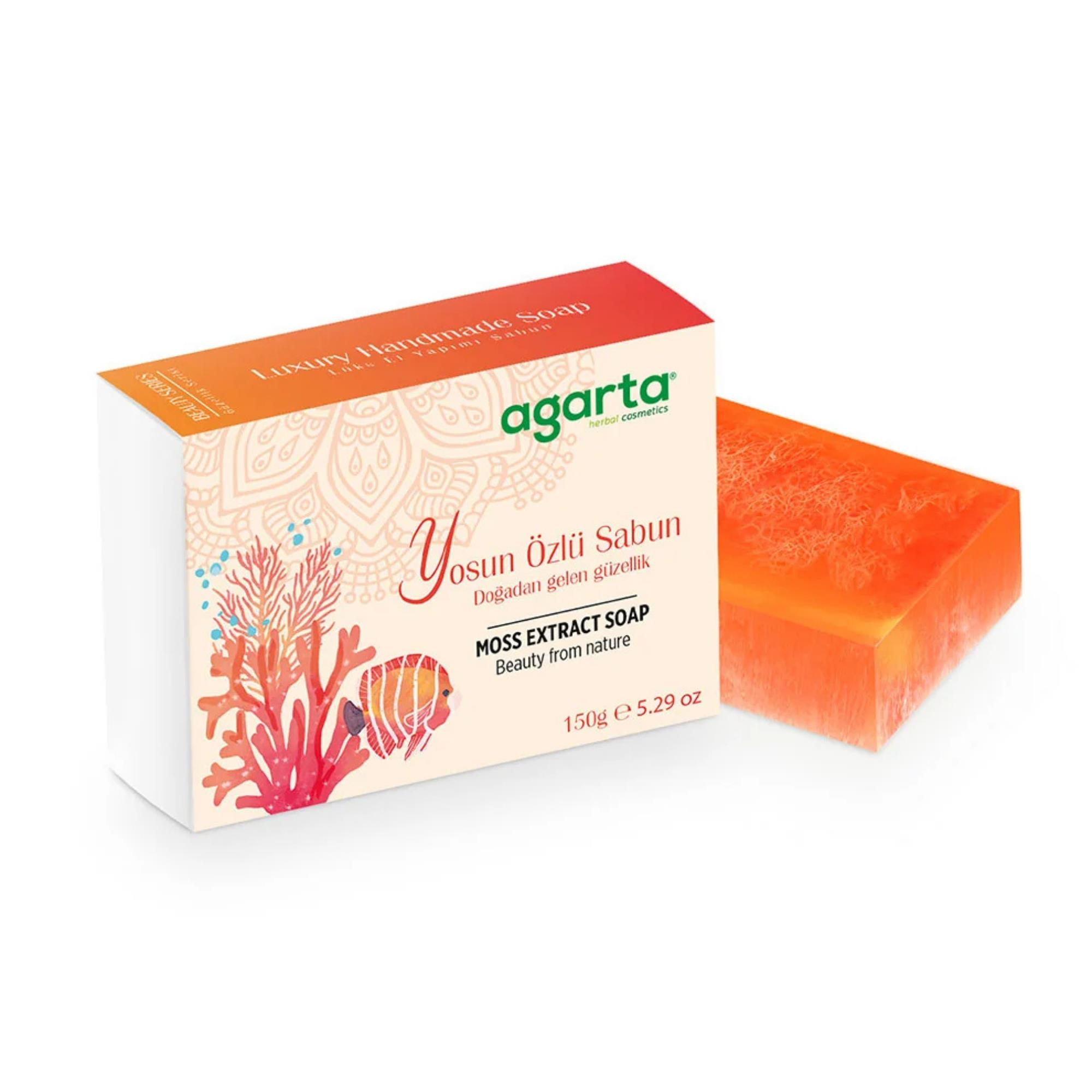AGARTA - SABUN EL YAPIMI CİLT İÇİN DOĞAL YOSUN ÖZLÜ 150 GR