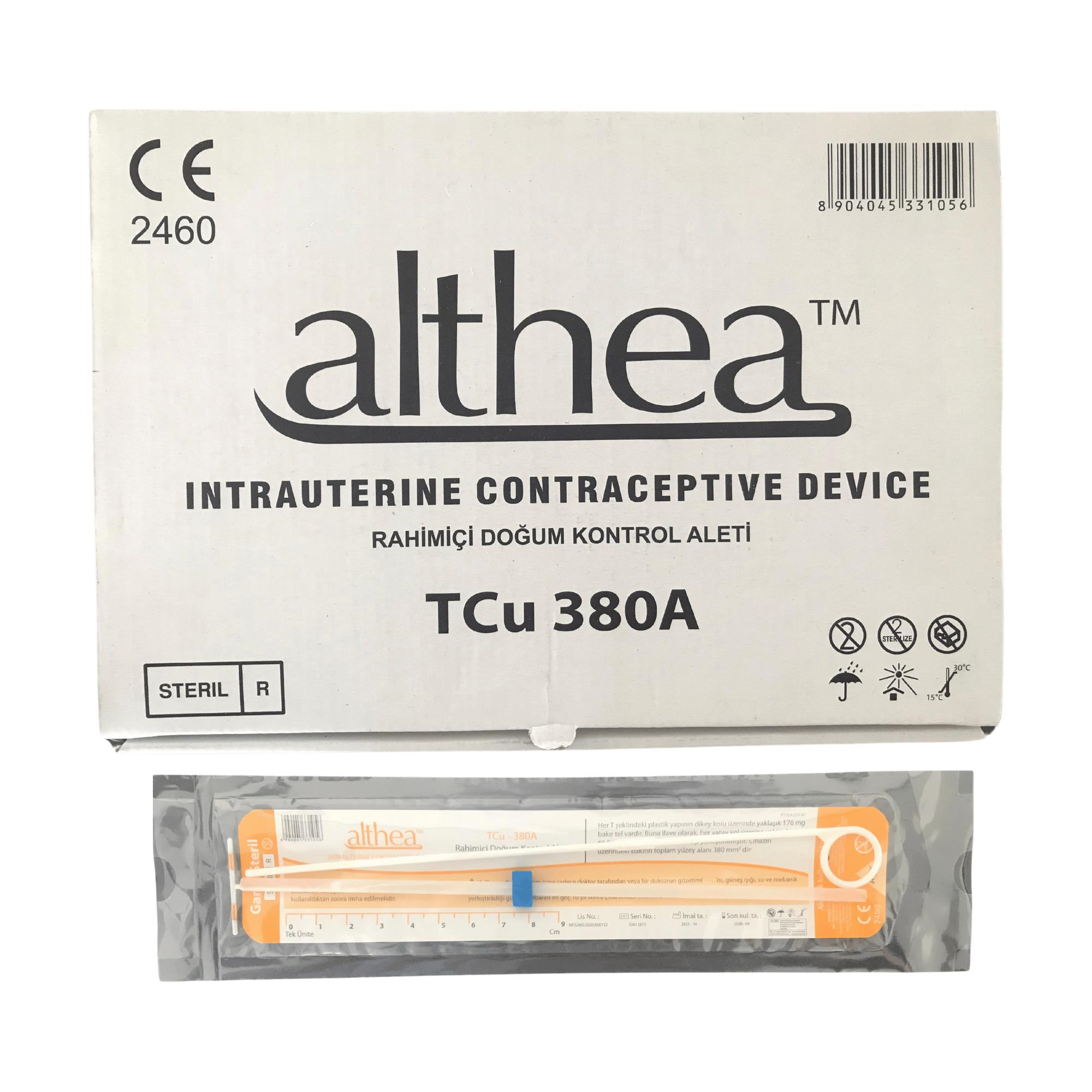 ALTHEA - RAHİM İÇİ DOĞUM KONTROL T SPİRAL - REF: TCU 380 - 25 ADET