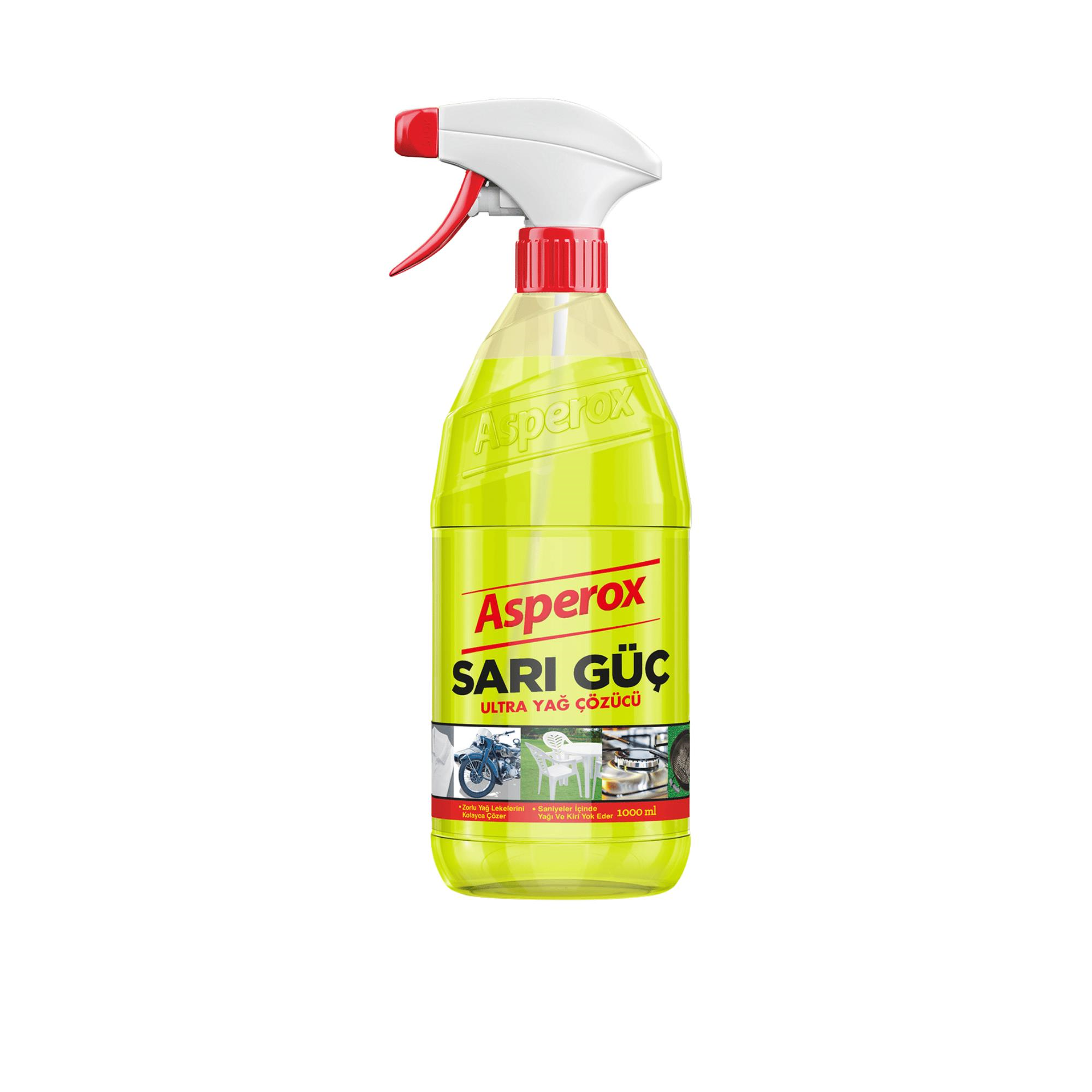 ASPEROX - SARI GÜÇ YAĞ ÇÖZÜCÜ SPREY 1 LT