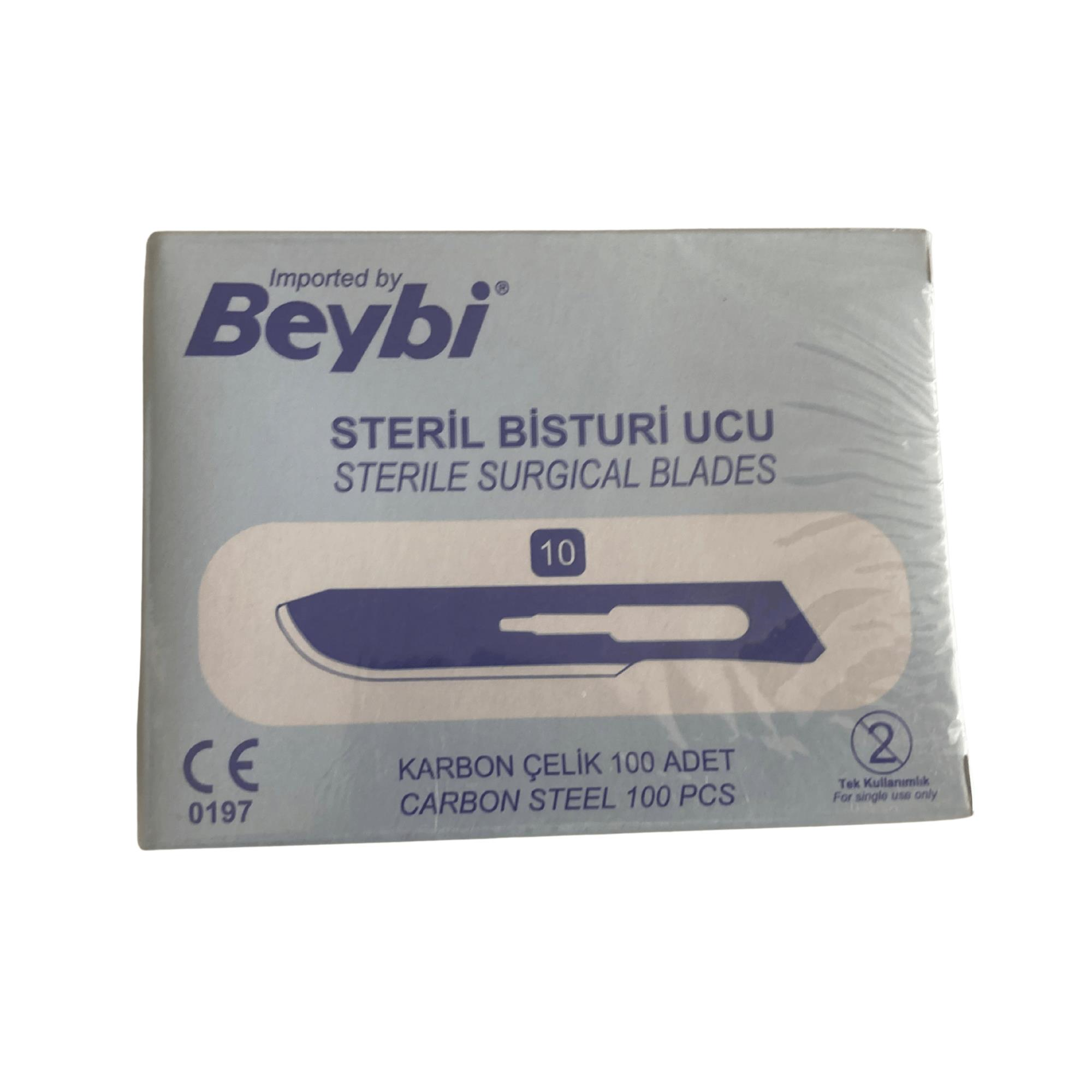 BEYBİ - BİSTURİ UCU NO: 10 - 100 ADET 1 PAKET