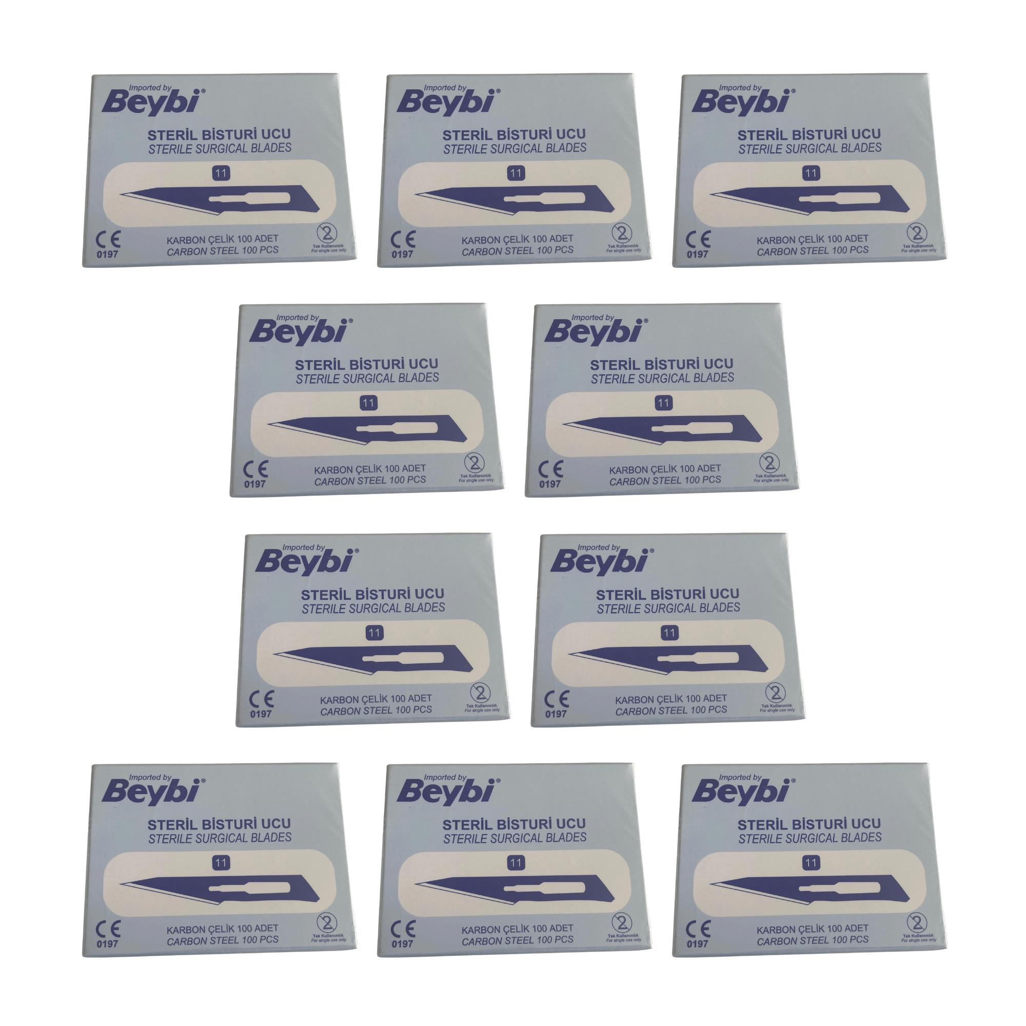BEYBİ - BİSTURİ UCU NO: 11 - 1000 ADET 10 PAKET