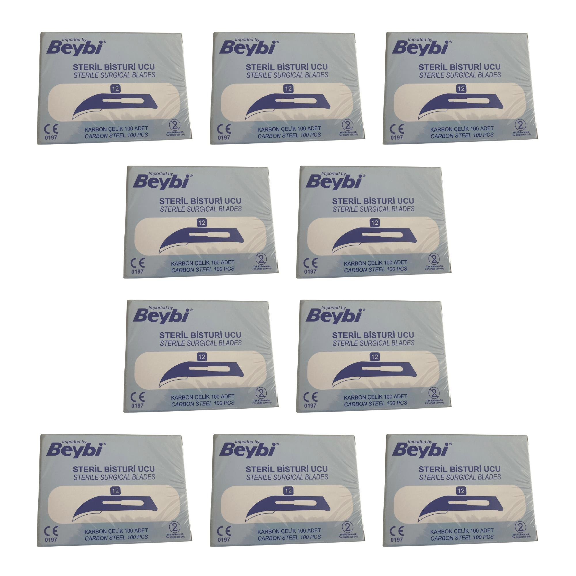 BEYBİ - BİSTURİ UCU NO: 12 - 1000 ADET 10 PAKET