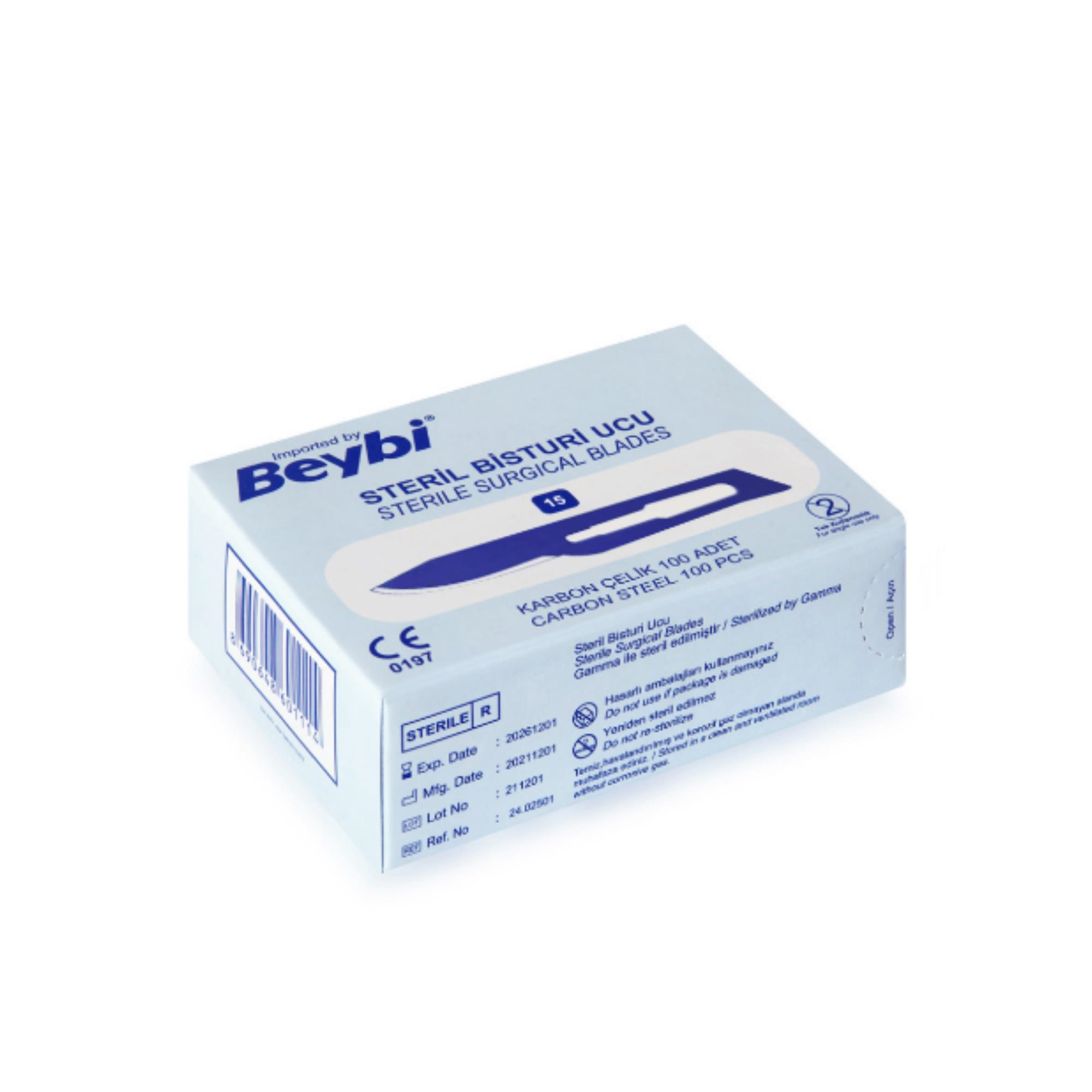 BEYBİ - BİSTURİ UCU NO: 15 - 100 ADET 1 PAKET