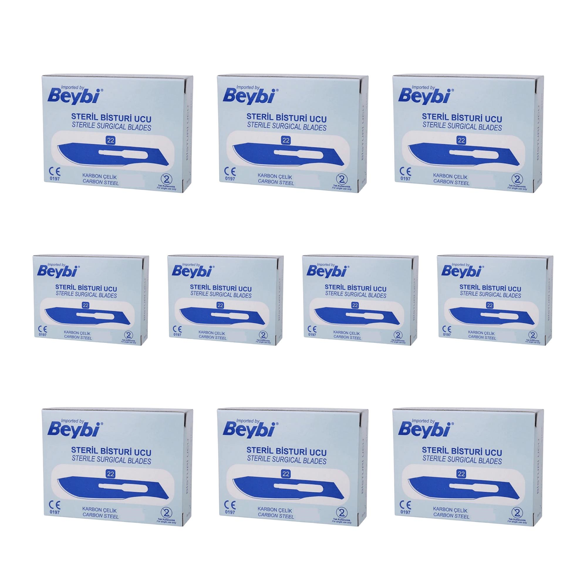 BEYBİ - BİSTURİ UCU NO: 22 - 1000 ADET 10 PAKET