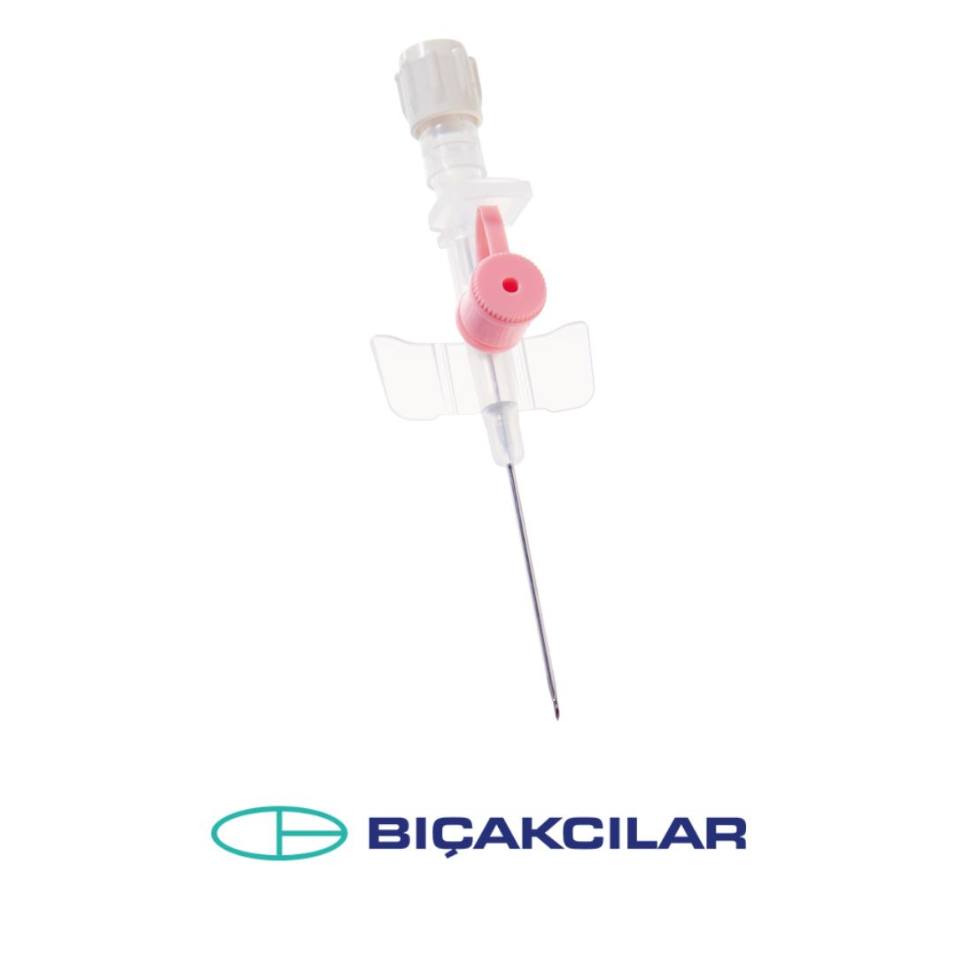 BIÇAKCILAR - ANJİOKAT 20G PEMBE - 50 ADET