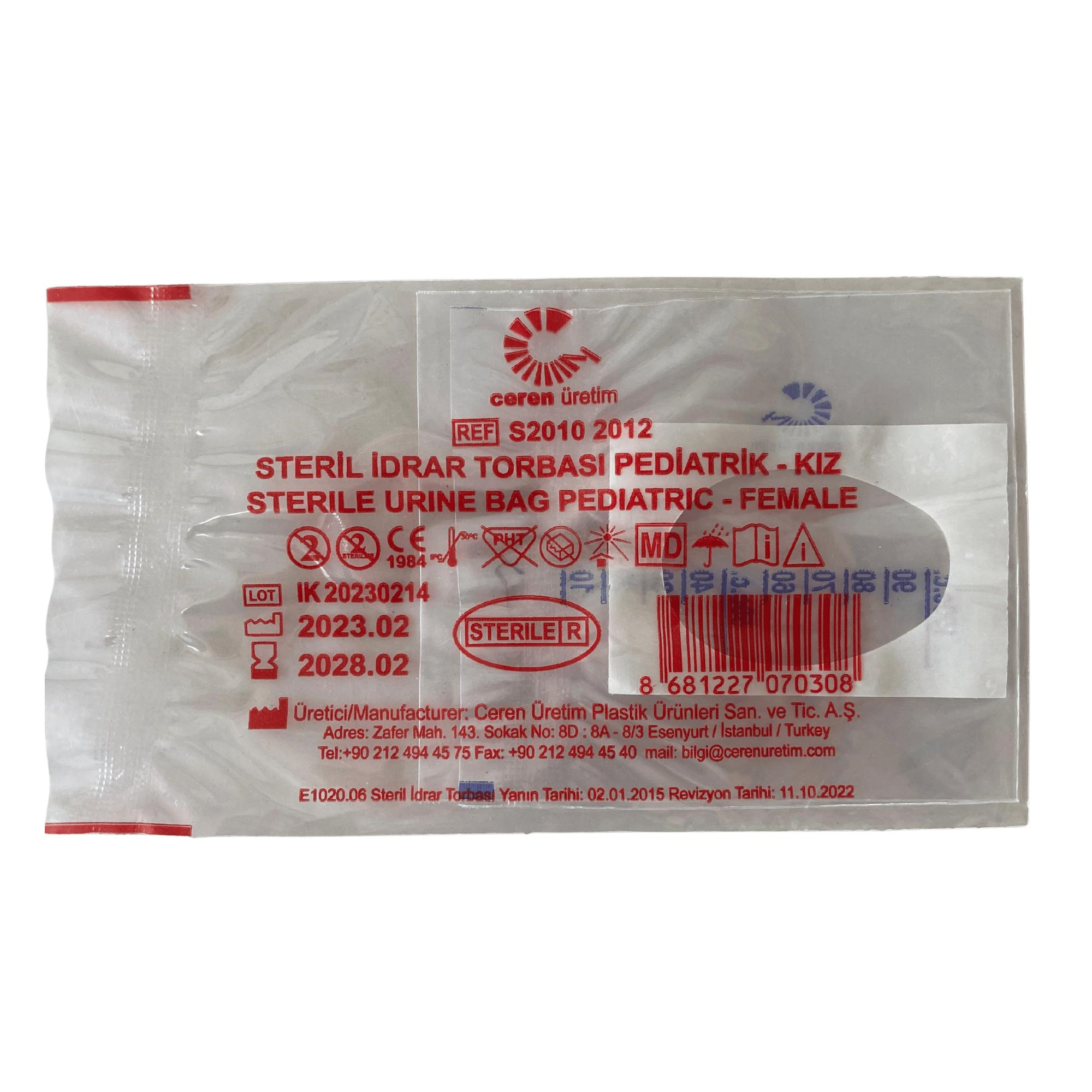 CEREN - İDRAR TORBASI ÇOCUK KIZ 100LÜ 1 PAKET