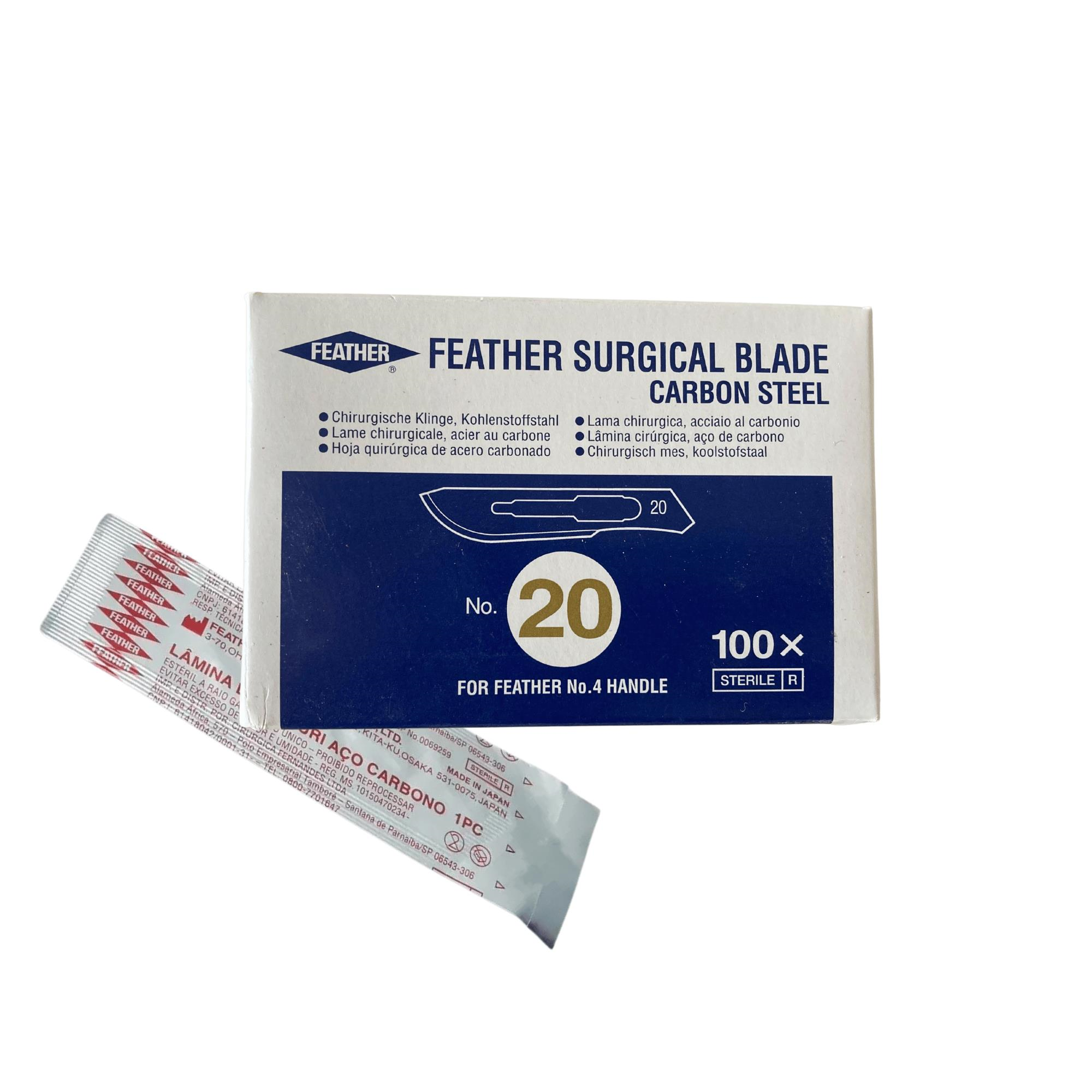 FEATHER - BİSTÜRİ UCU NO: 20 100LÜ 1 PAKET