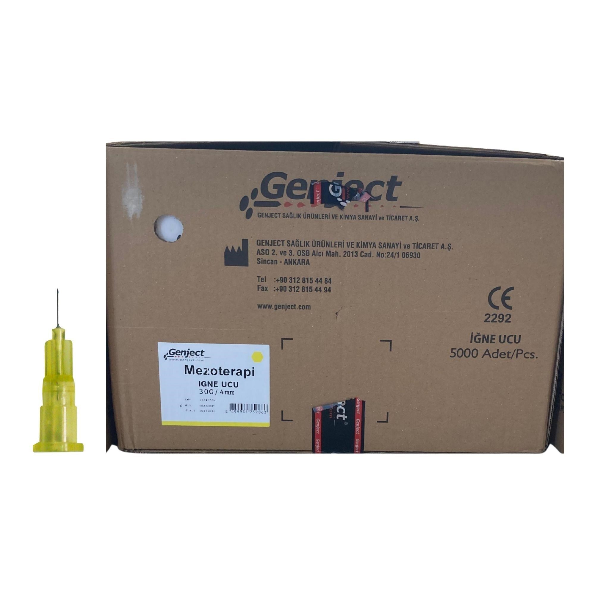 GENJECT - MEZOTERAPİ 30G 4MM İĞNE UCU - 5000 ADET