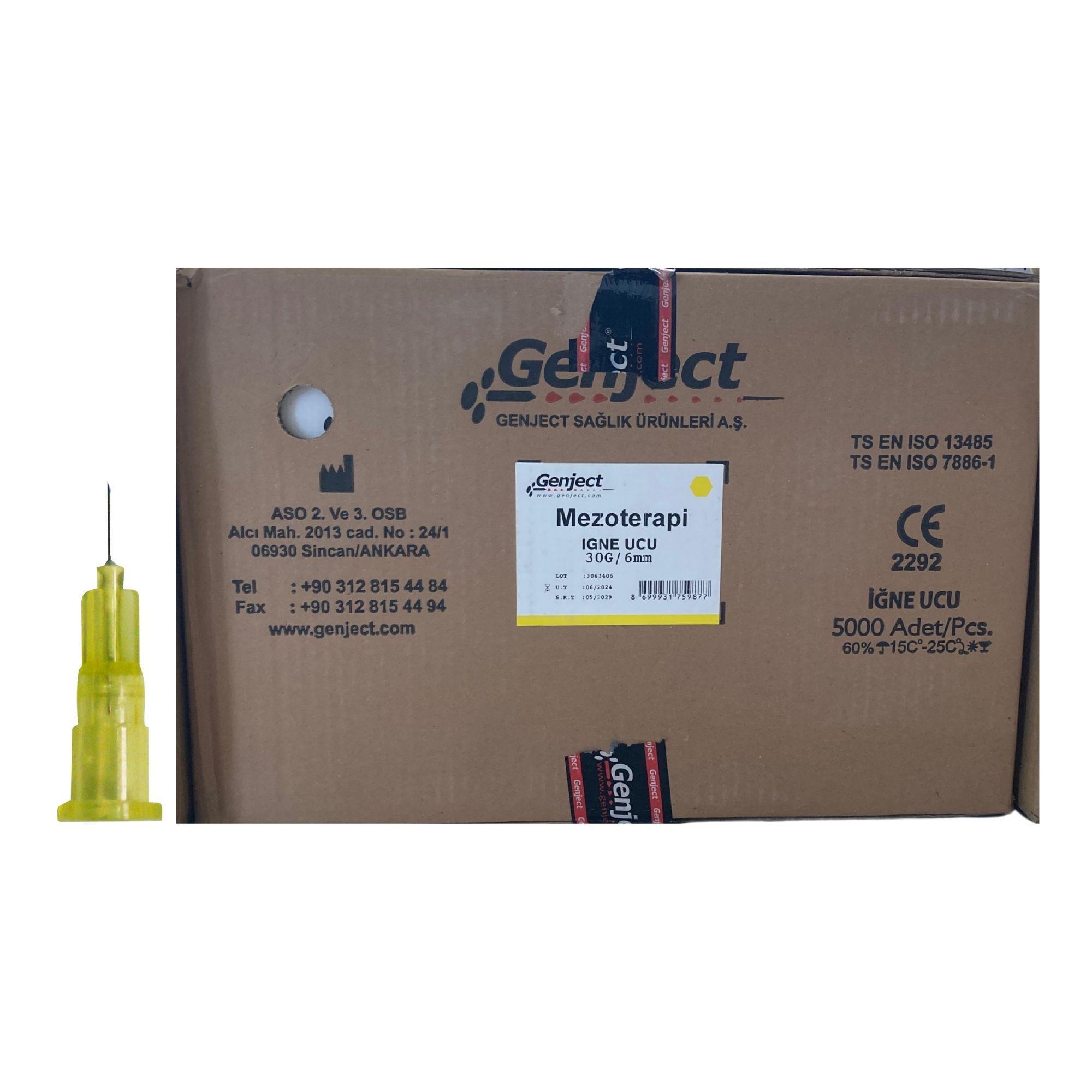 GENJECT - MEZOTERAPİ 30G 6MM İĞNE UCU - 5000 ADET