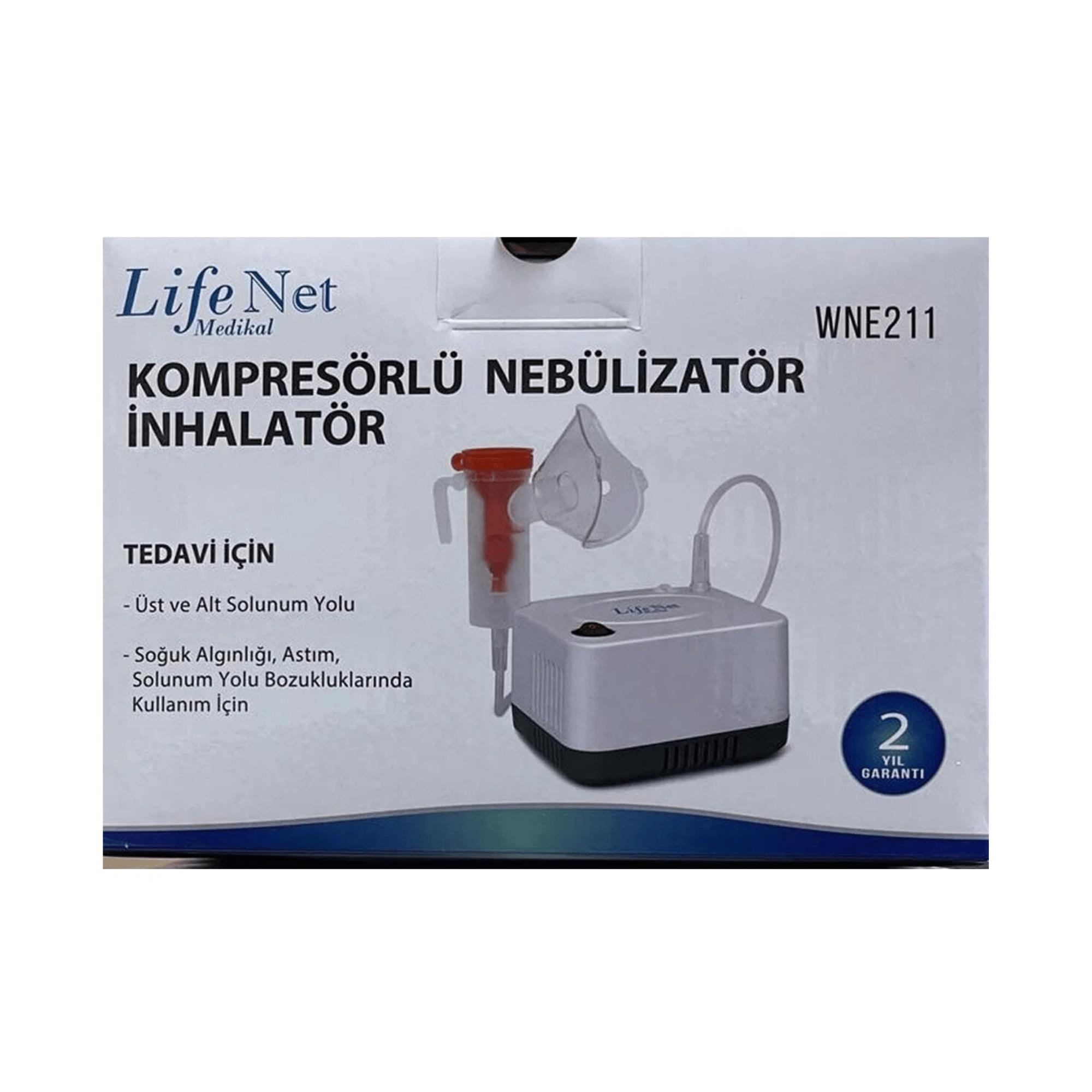 LİFE NET - NEBÜLİZATÖR KOMPRESÖRLÜ İNHALATÖR WNE211