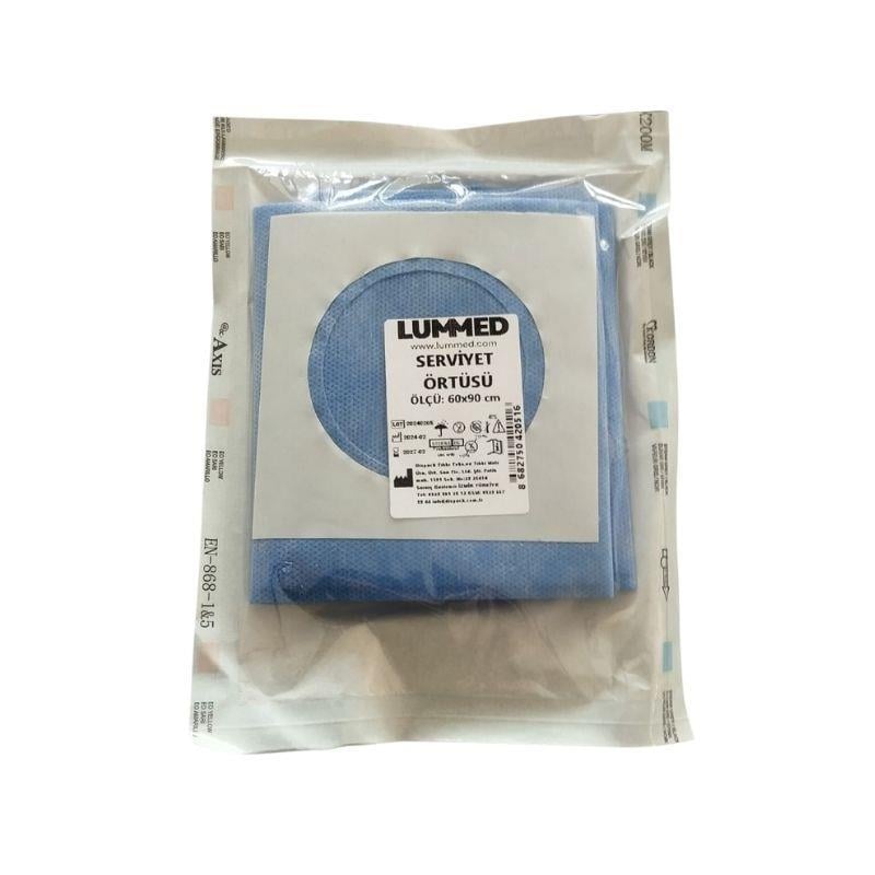 LUMMED - SERVİYET STERİL DELİKLİ YAPIŞKANLI ÖRTÜ 60x90