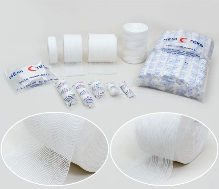 MEDİTEKS - SARGI BEZİ PAMUKLU 10 CM X 5 M